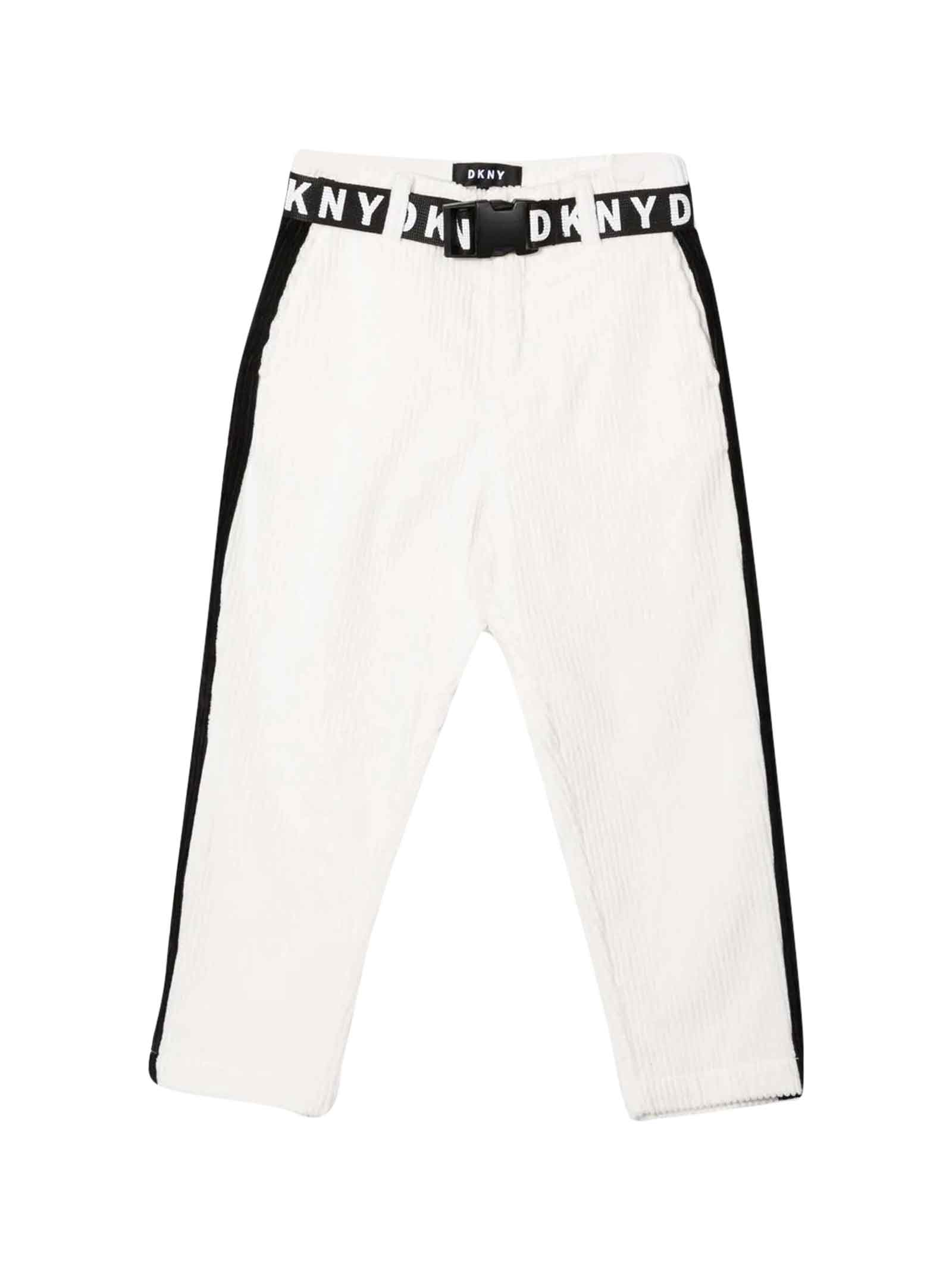 DKNY Slim Teen Ribbed Trousers