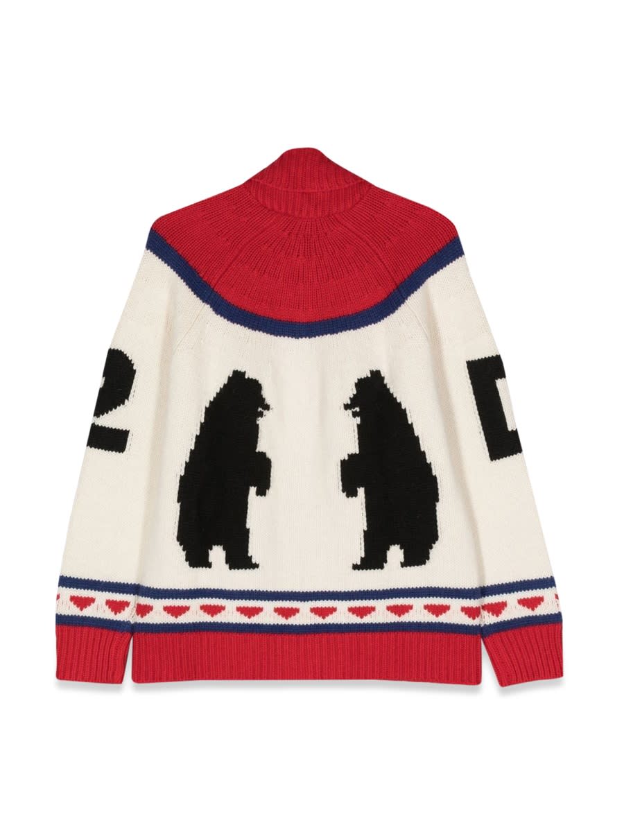 Dsquared2 Long-sleeved Sweater In Multicolour