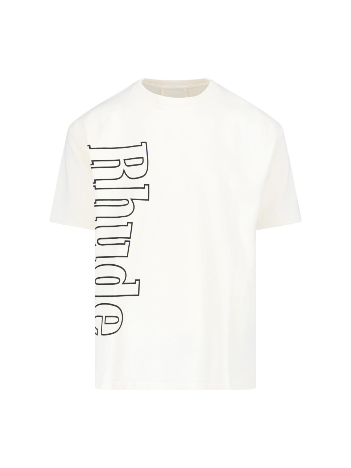 Shop Rhude Printed T-shirt In White