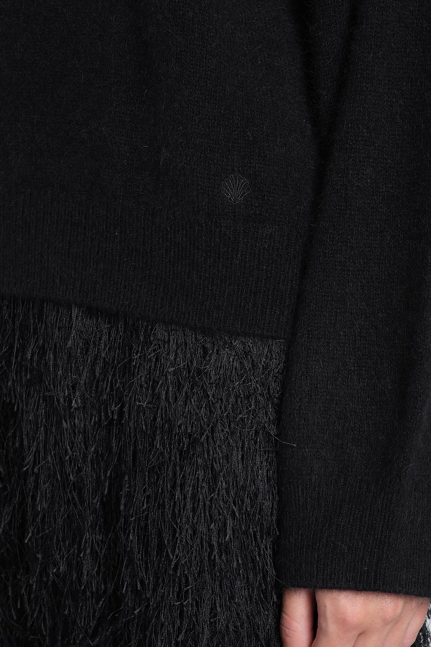 Loulou Studio Bruzzi Lds Knitwear In Black Wool In Black