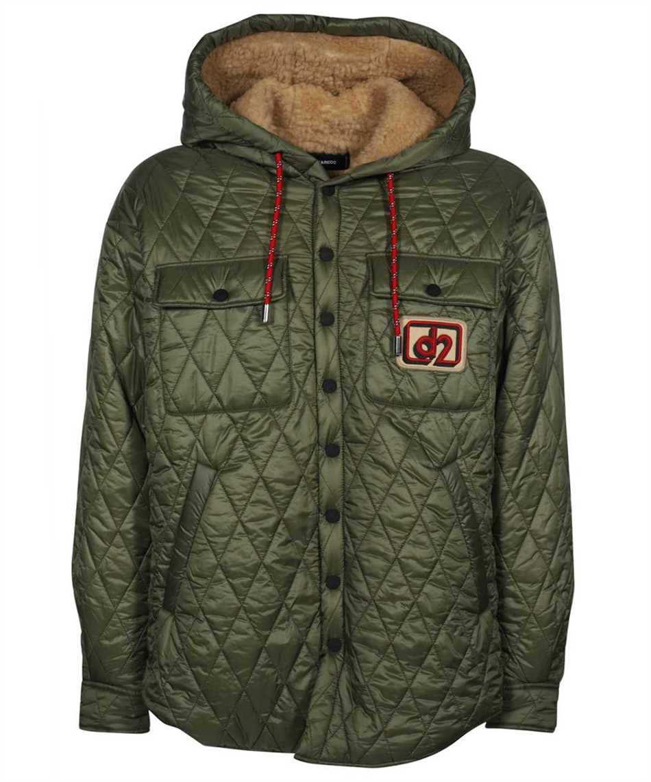 Shop Dsquared2 Quilted Jacket In Green