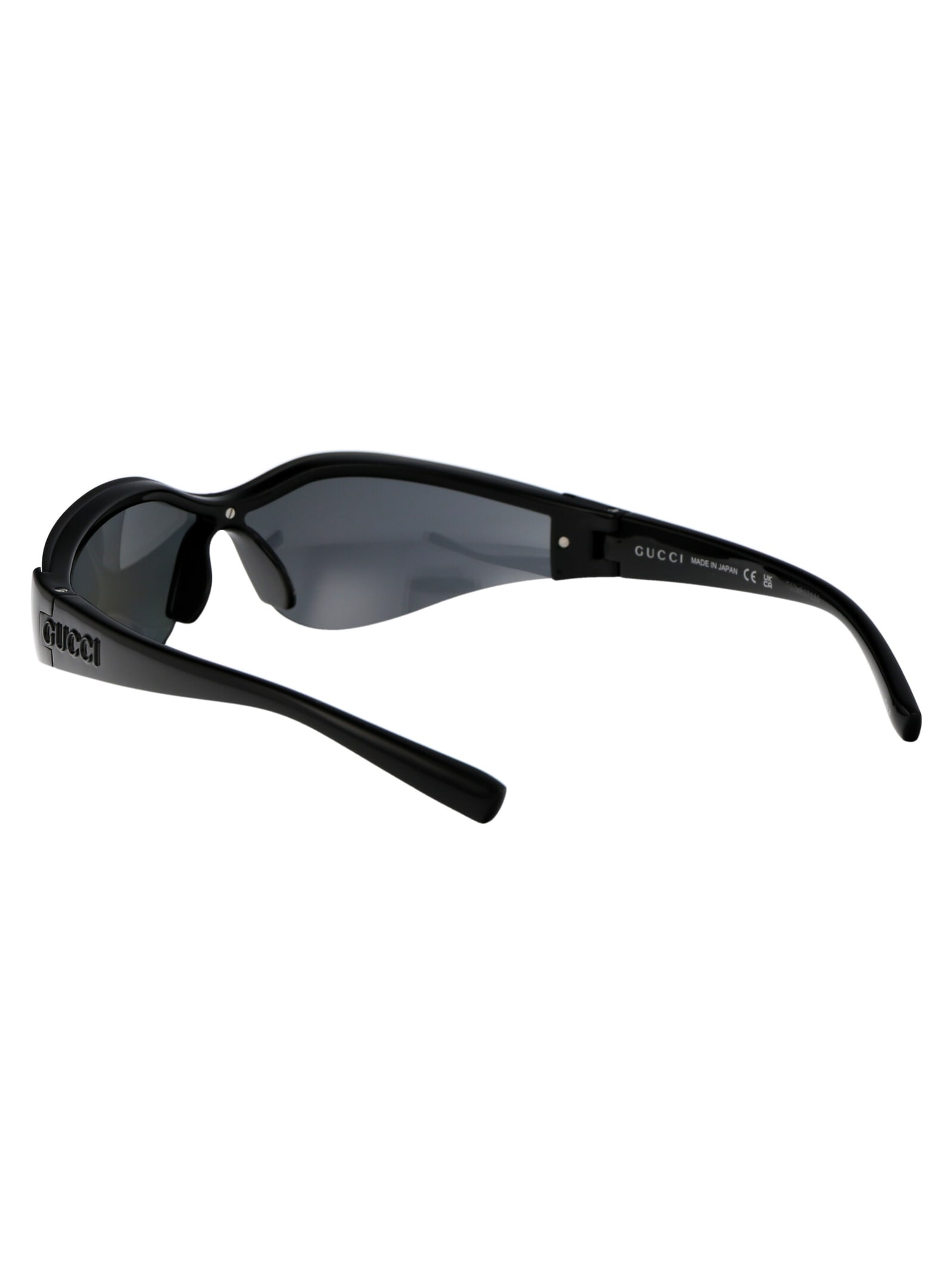 Shop Gucci Gg1651s Sunglasses In 004 Black Black Silver