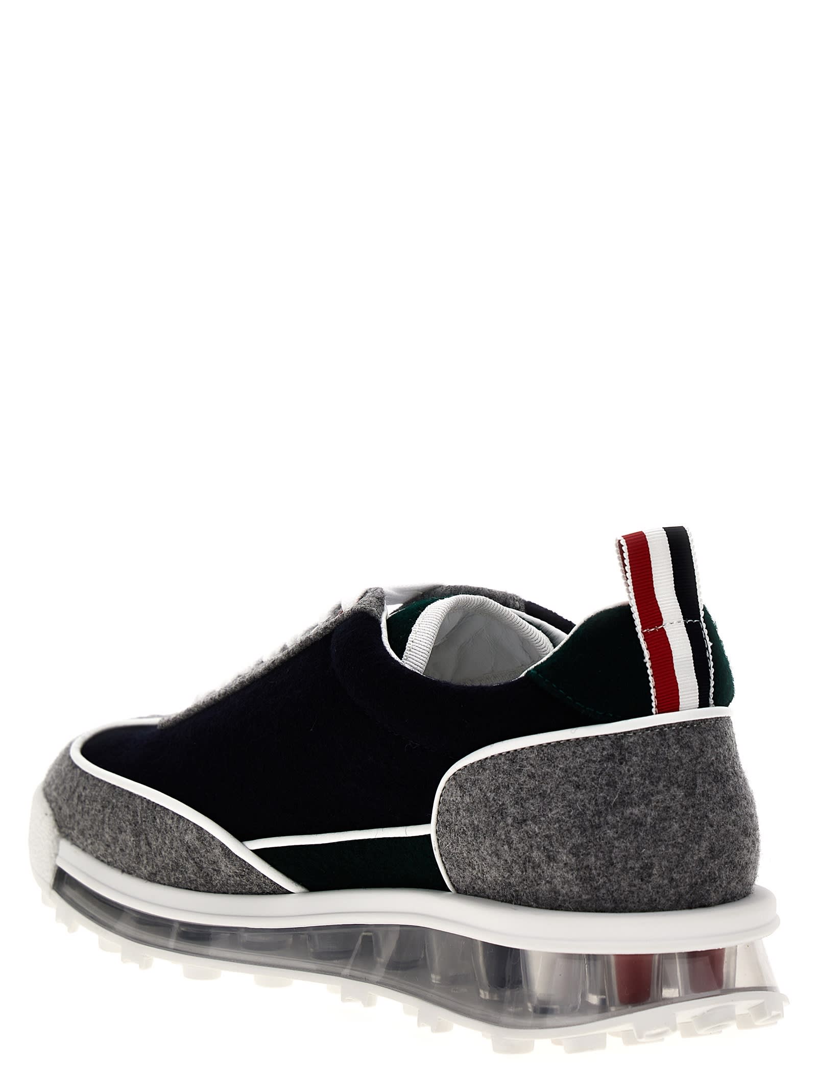 Shop Thom Browne Tech Runner Sneakers In Multicolour
