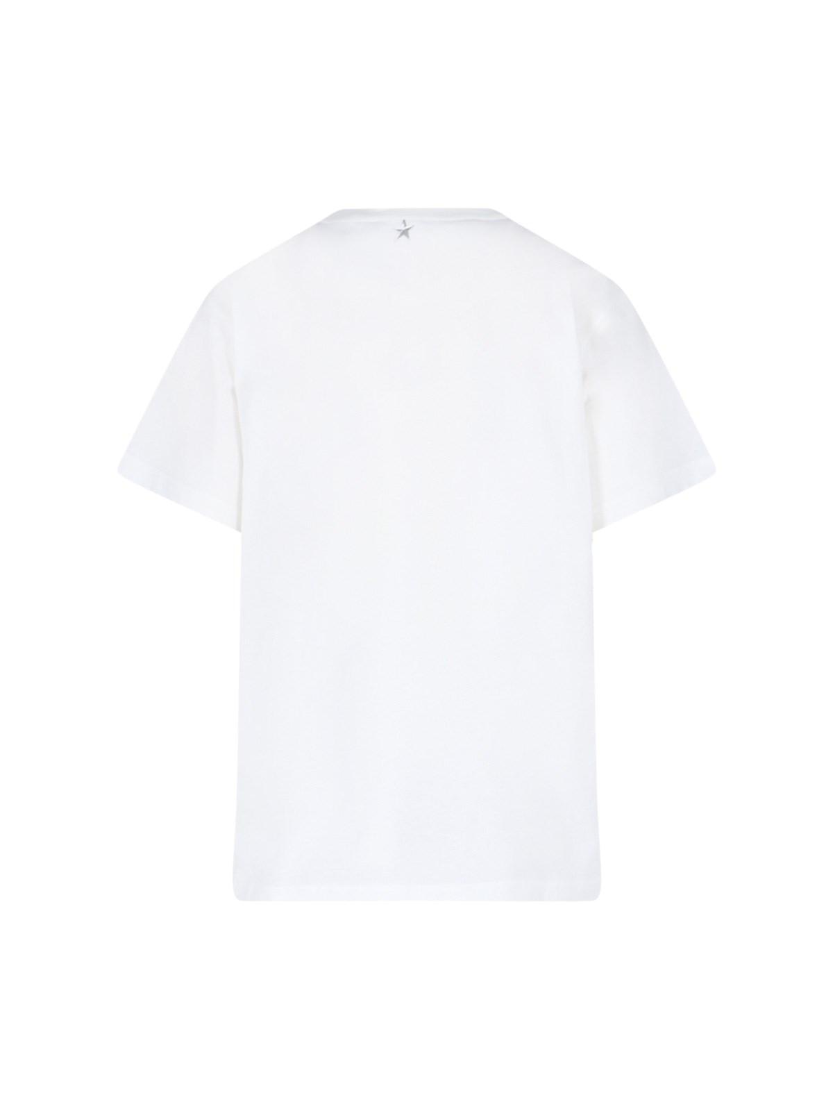 Shop Mugler Logo T-shirt In White
