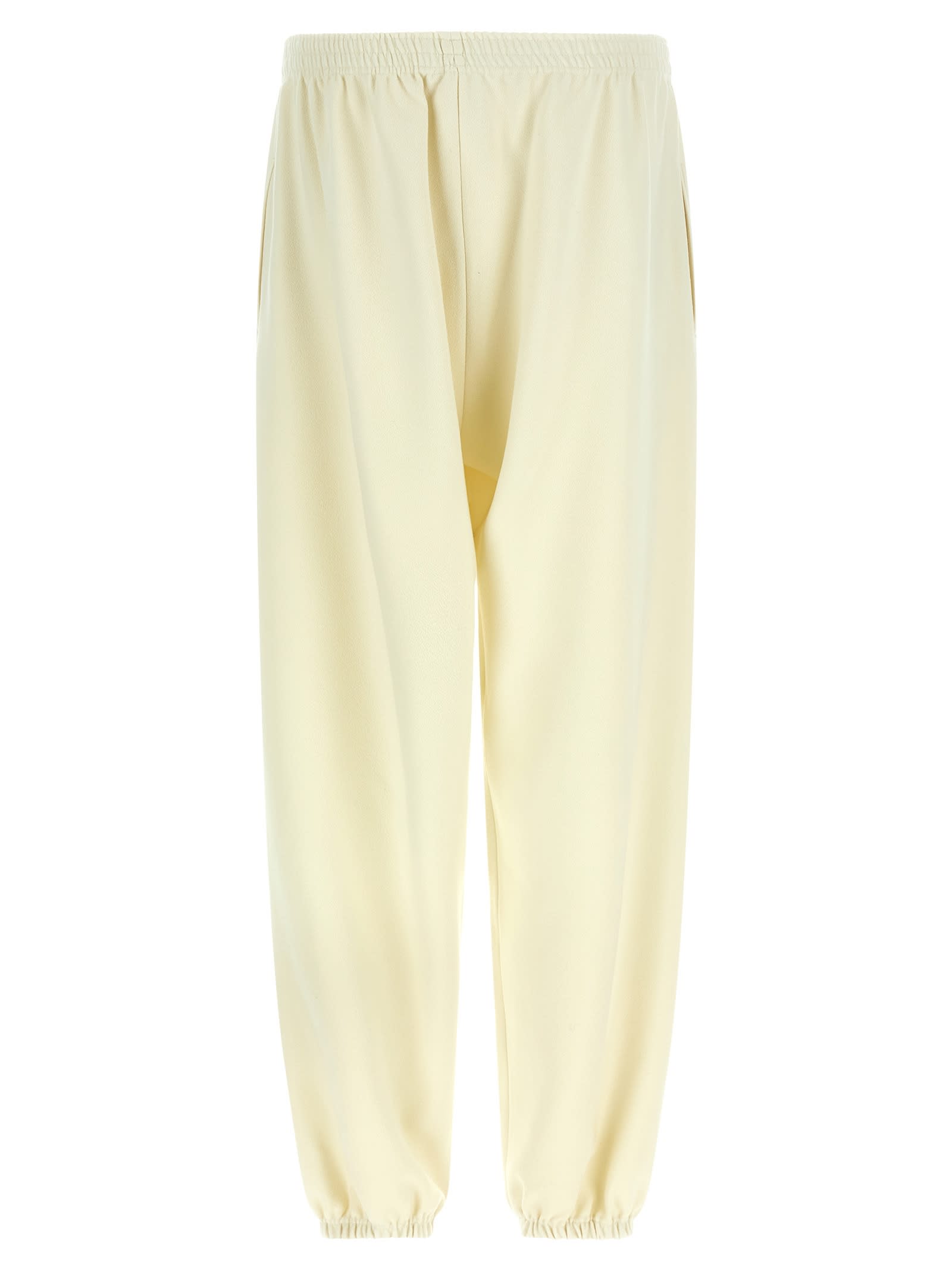 Magda Butrym Joggers With Elastic Cuffs And Pockets In Yellow