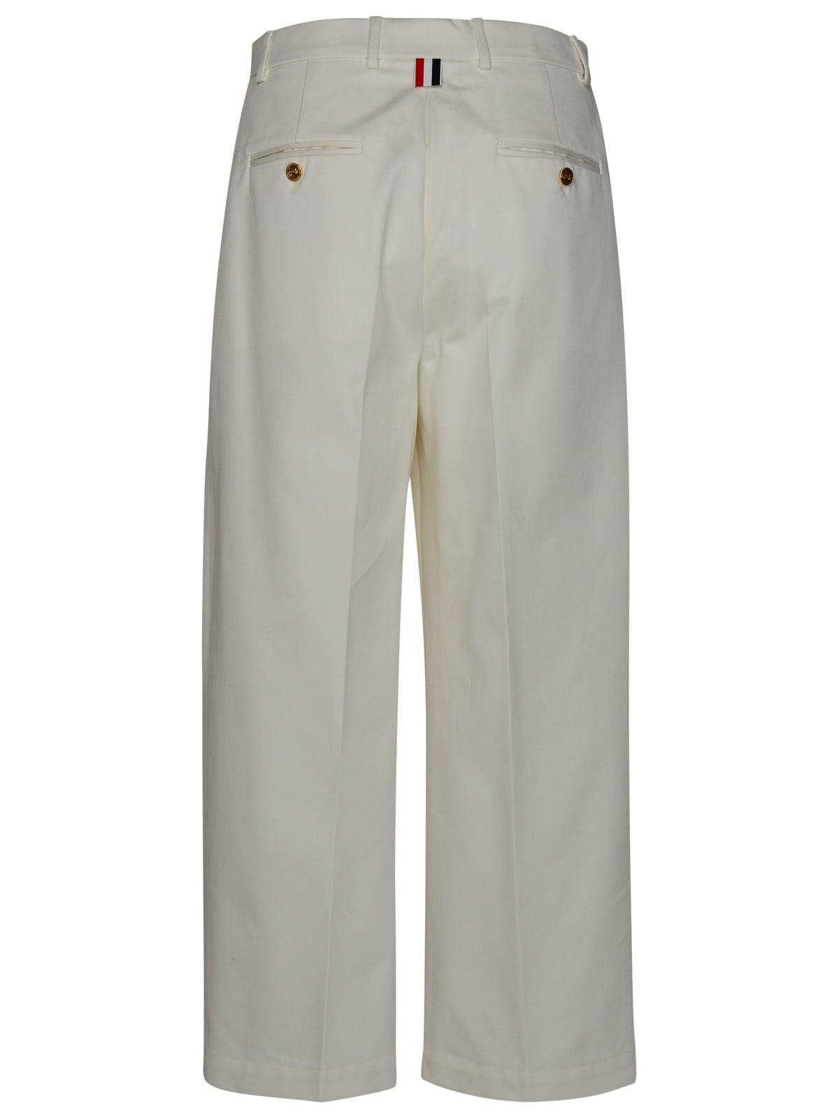 Thom Browne Pantalone In White
