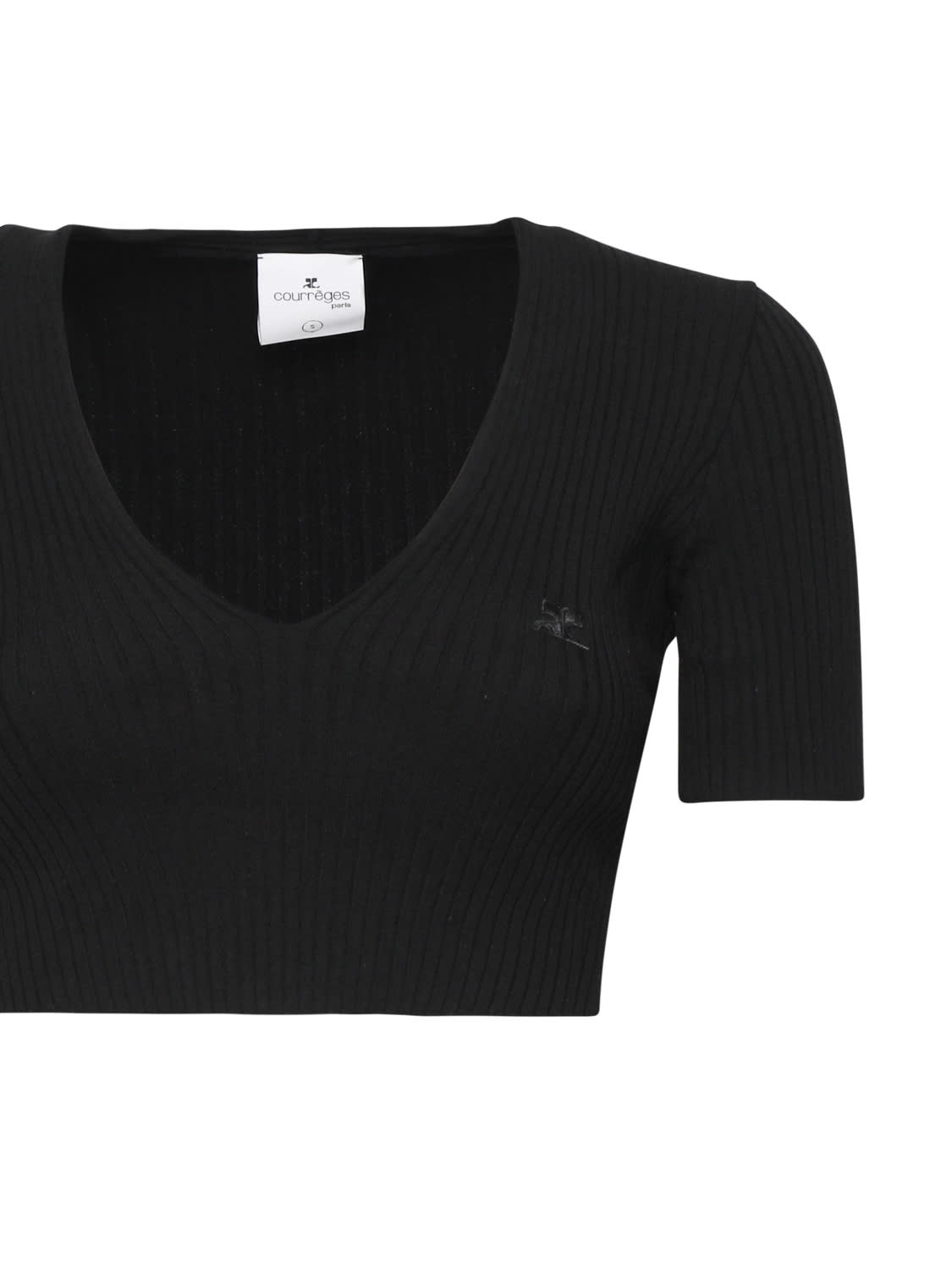 COURRÈGES CROP TOP IN COTTON 