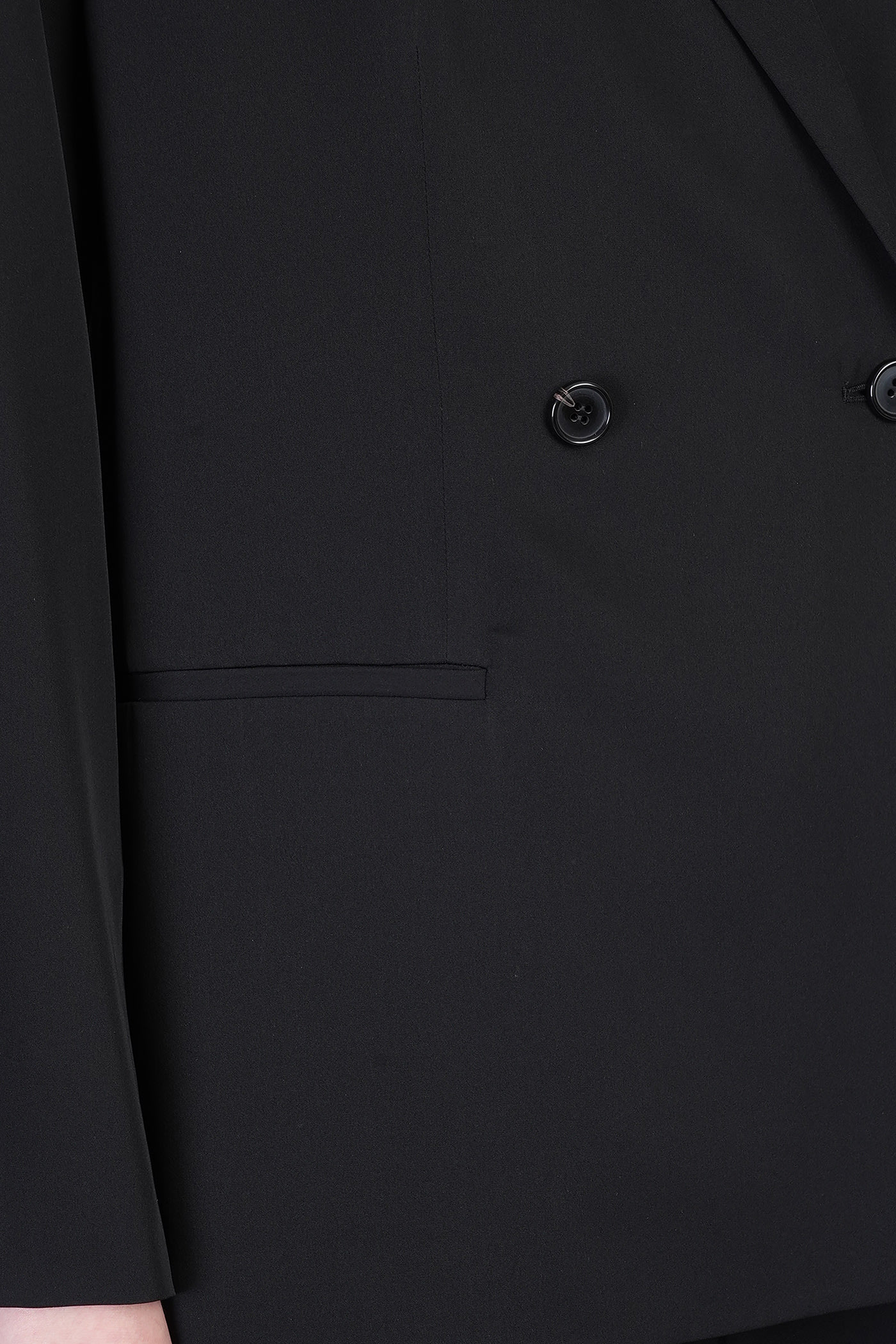 Shop Theory Blazer In Black Silk