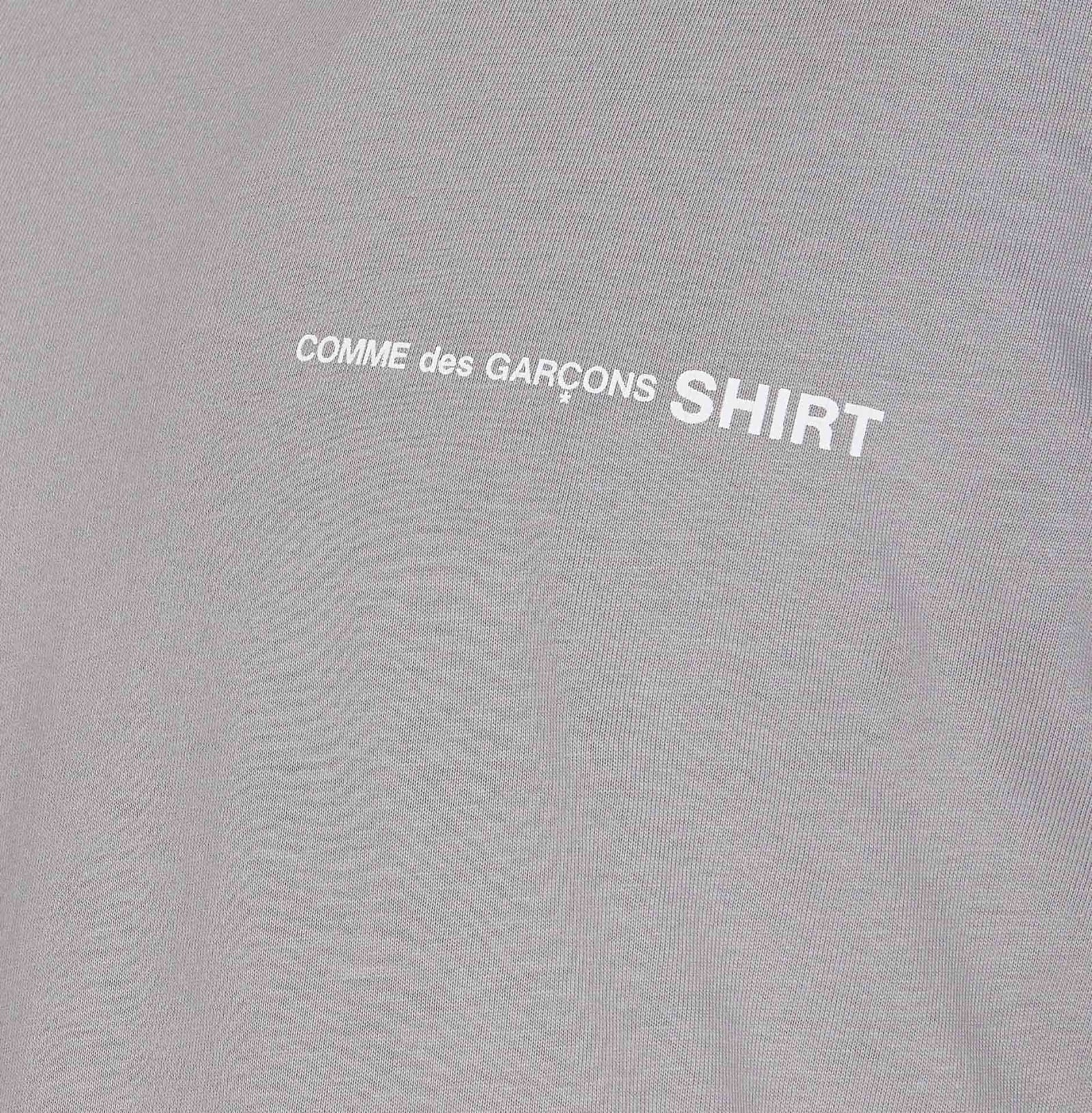 Shop Comme Des Garçons Logo T-shirt In Grey