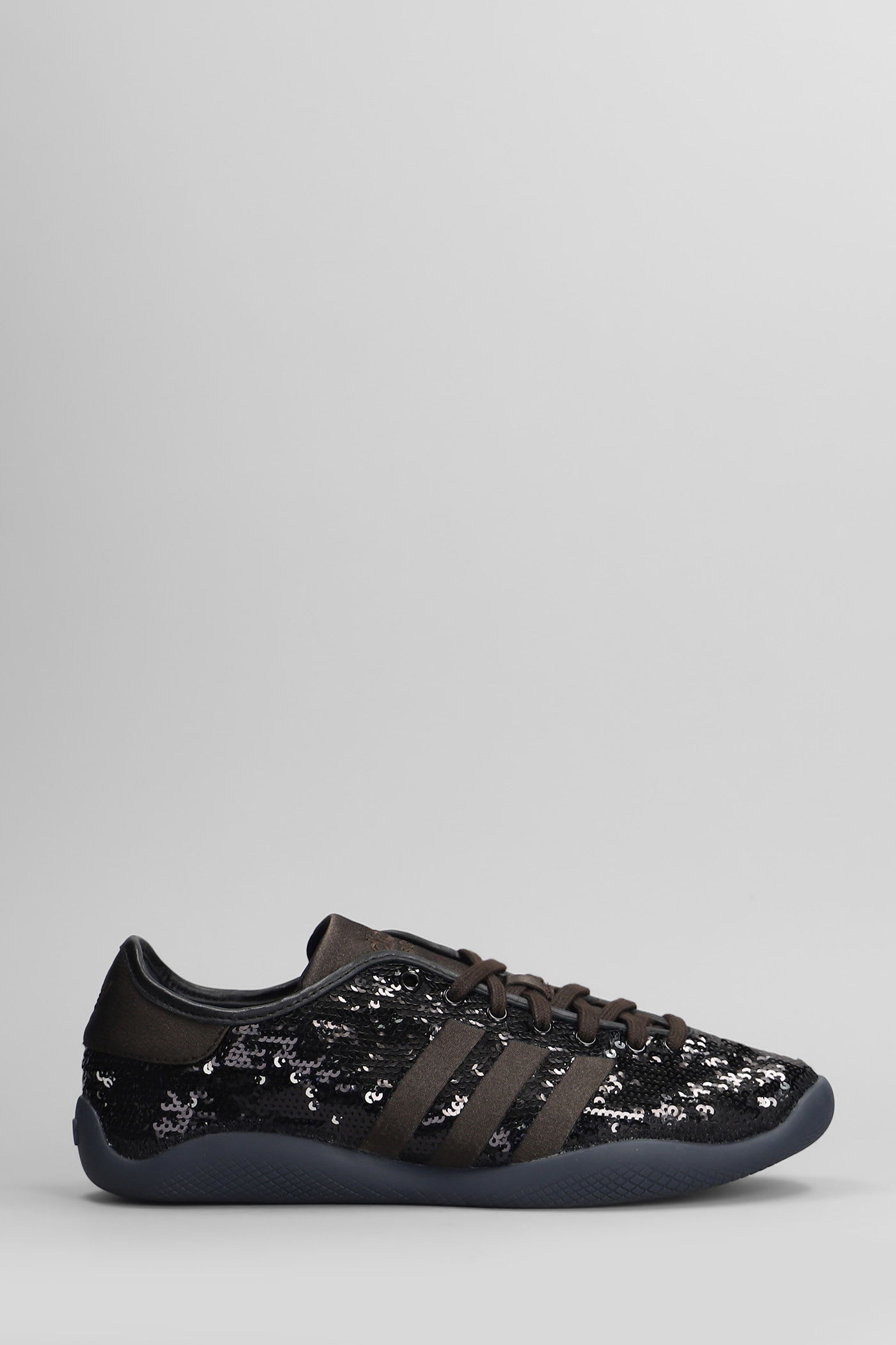 Lo Pro Sequin Sneakers In Black Fabric