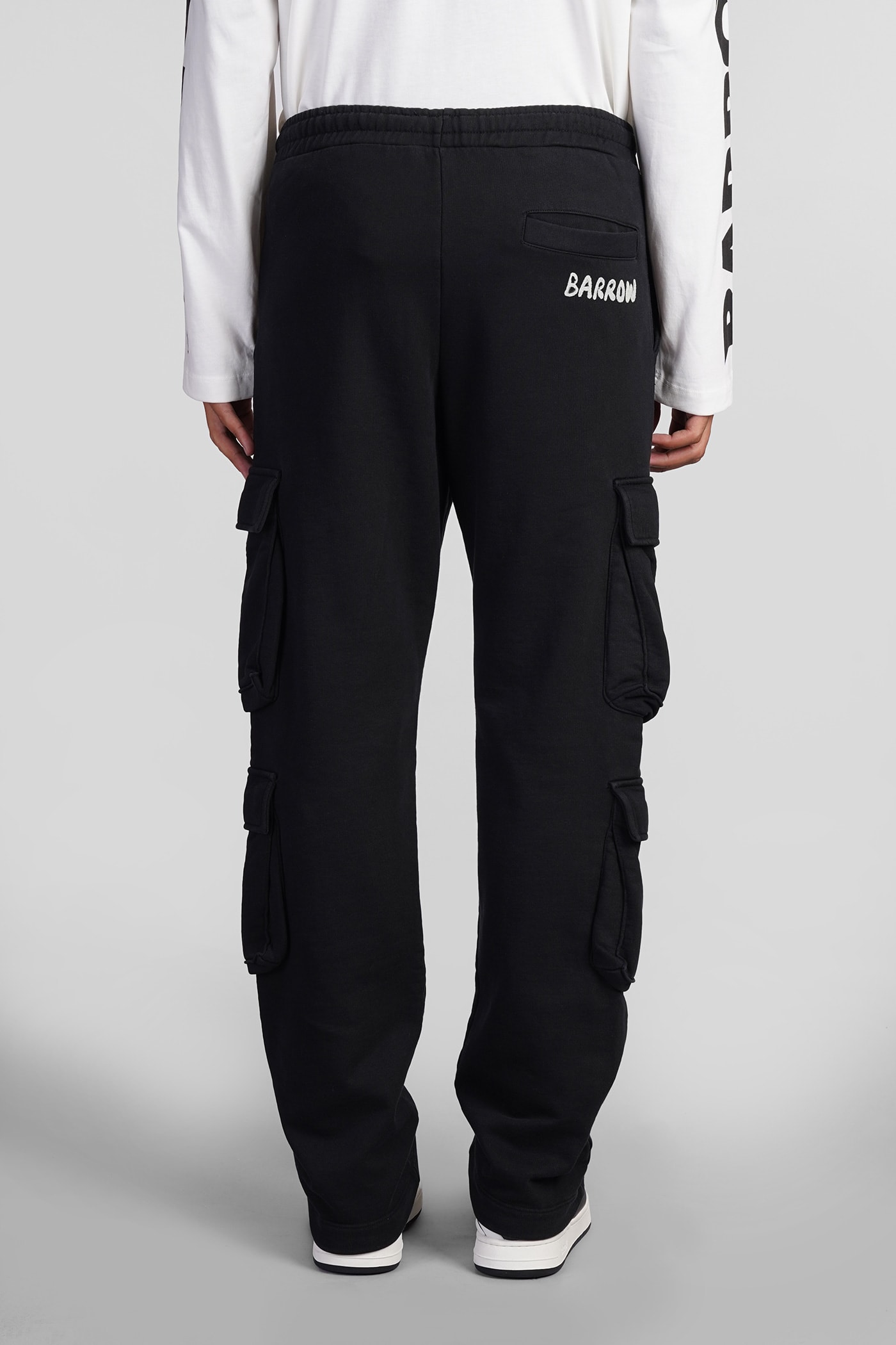 Shop Barrow Pants In Black Cotton