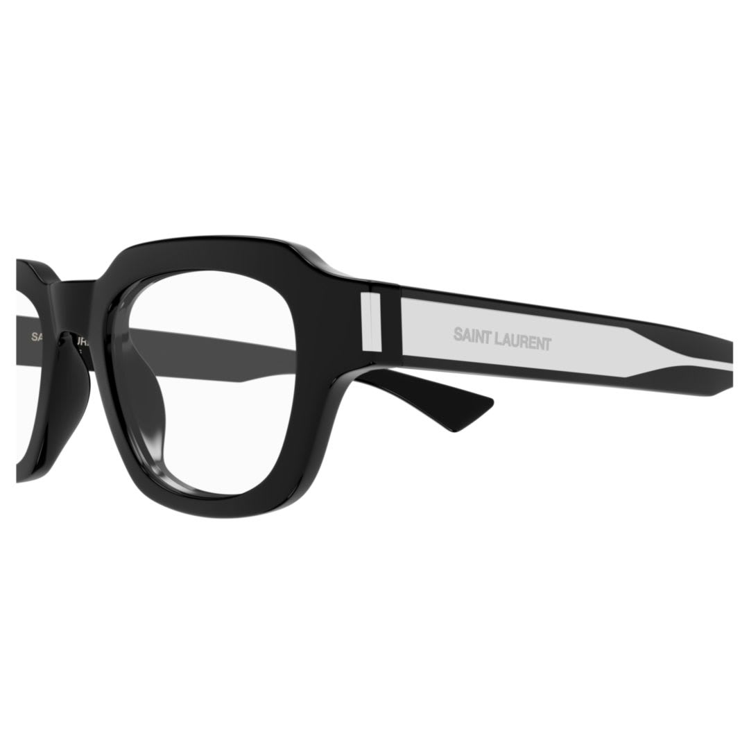 Saint Laurent Brille Mit Eckigem Gestell In Black