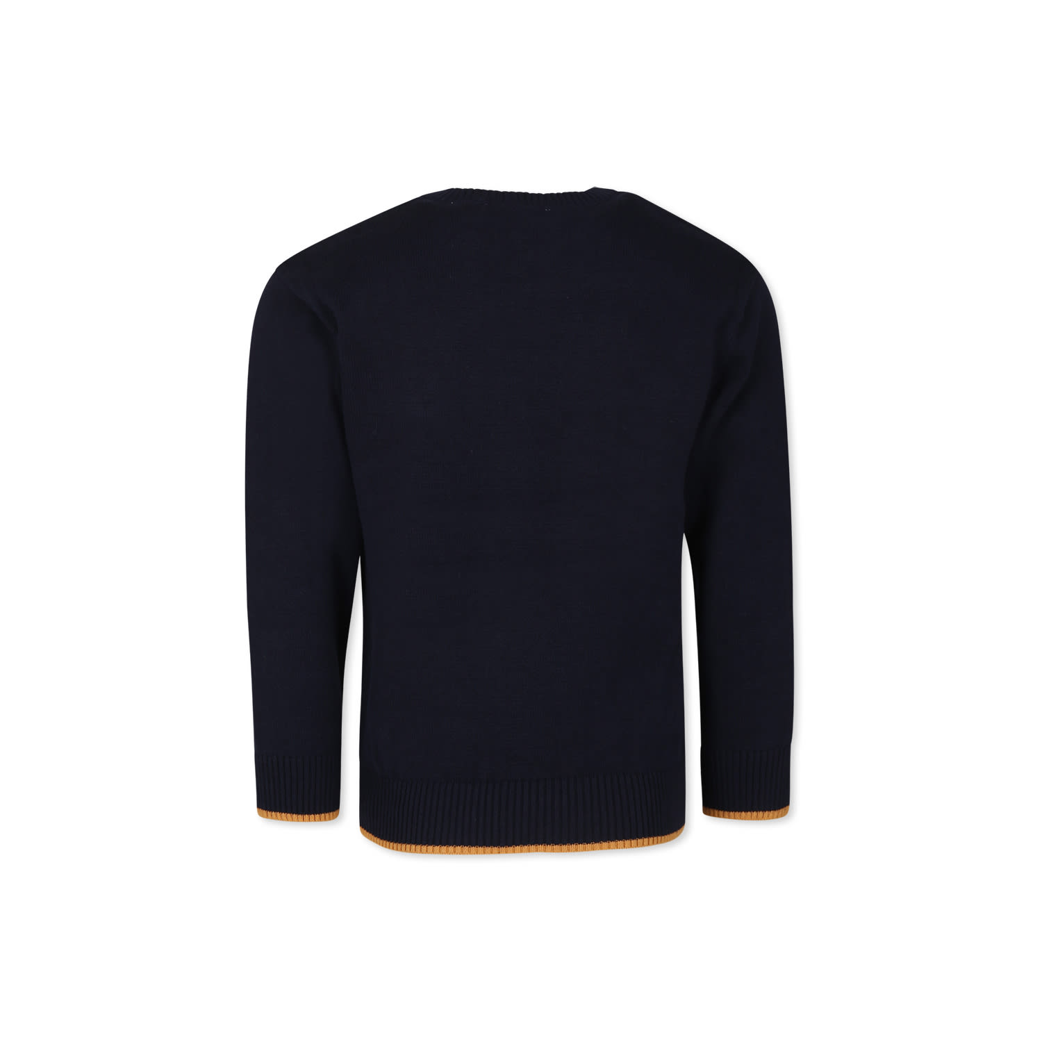 Timberland Blue Sweater For Boy With Logo In Blue