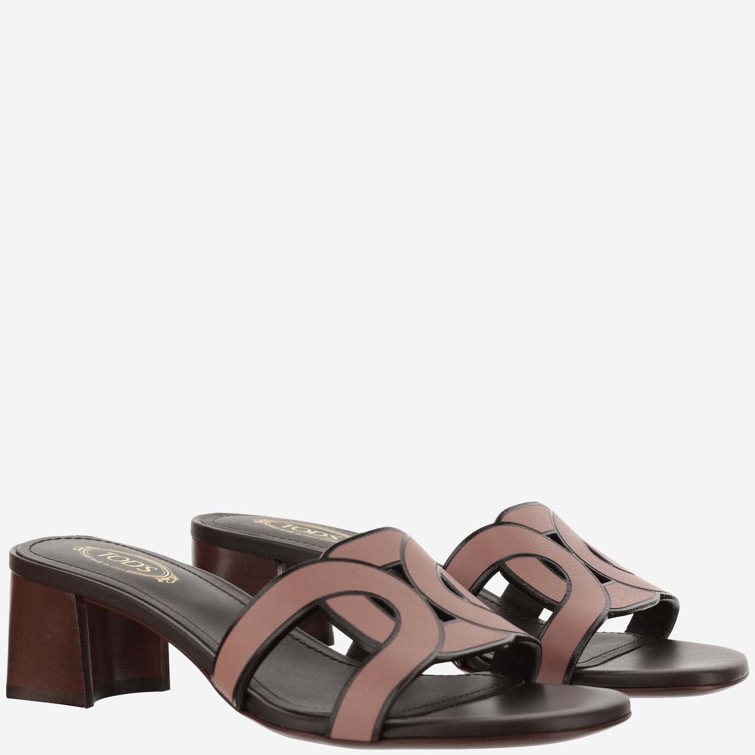 Shop Tod's Monogrammed Sandals In Glicine