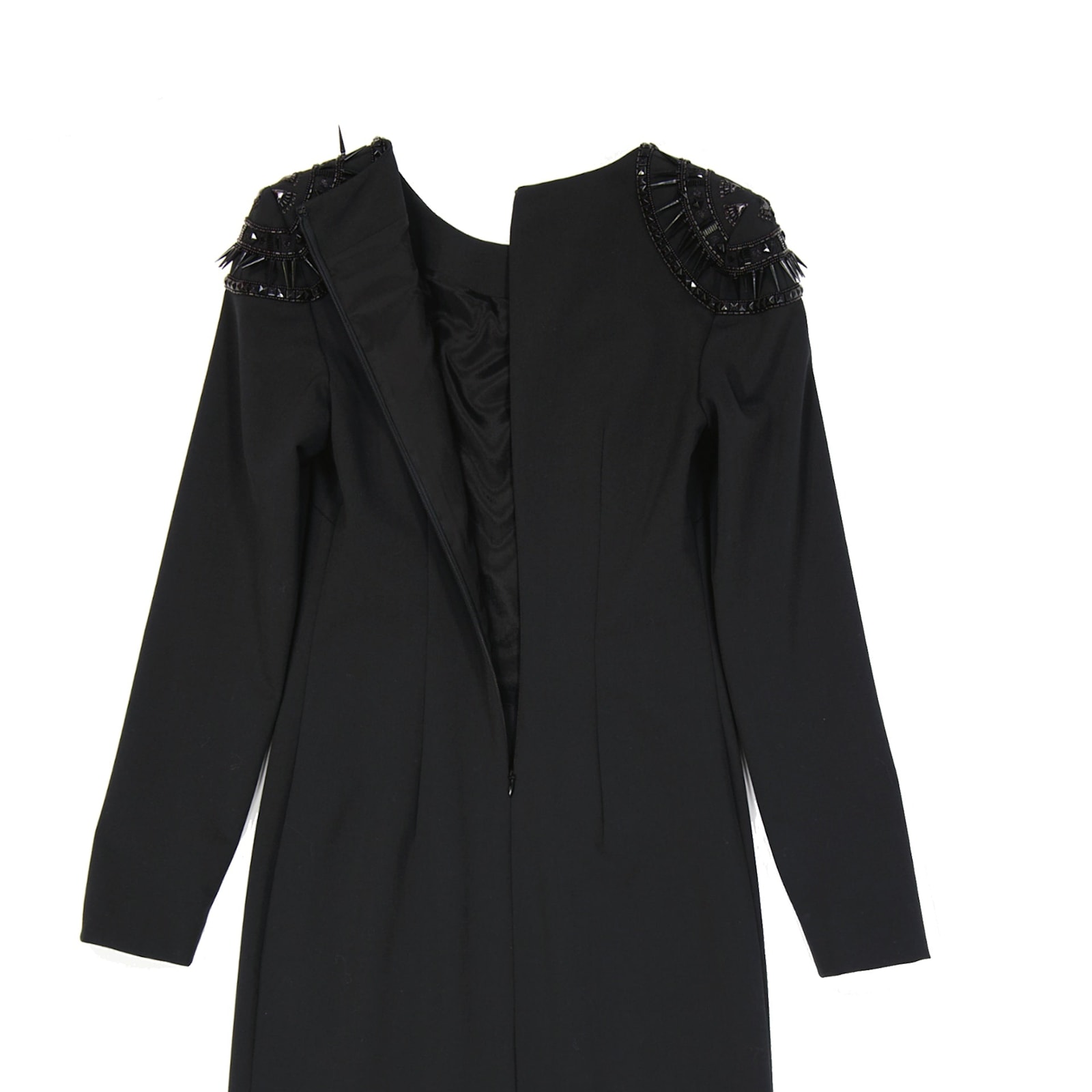 Alberta Ferretti Wool Blend Dress In Black