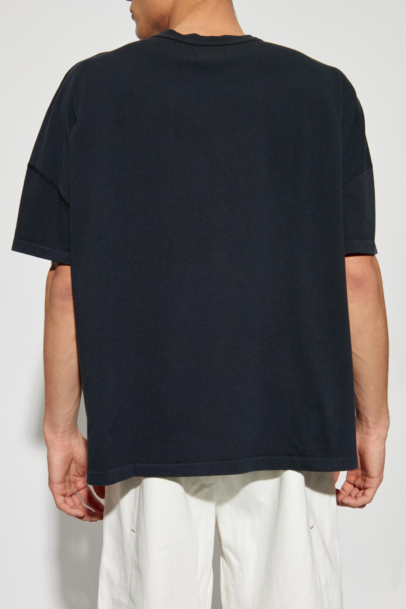 Shop Rhude T-shirt With Embroidered Logo In Black