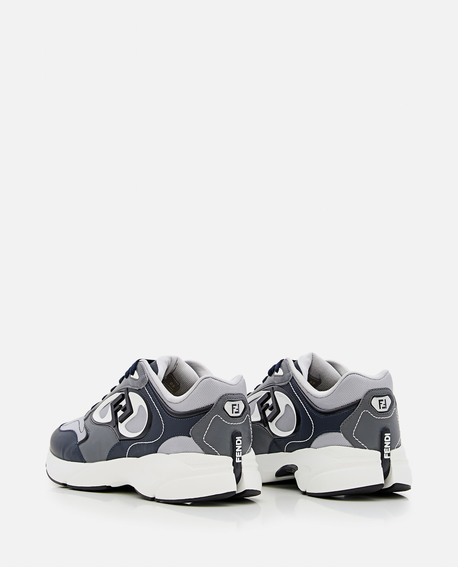 Fendi Forward Lace-up Sneakers In Multi