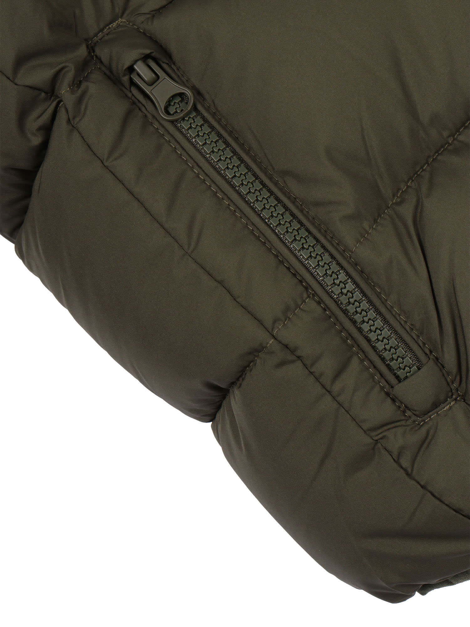 Save The Duck Chaz Hooded Jacket With Teddy Lining In Green