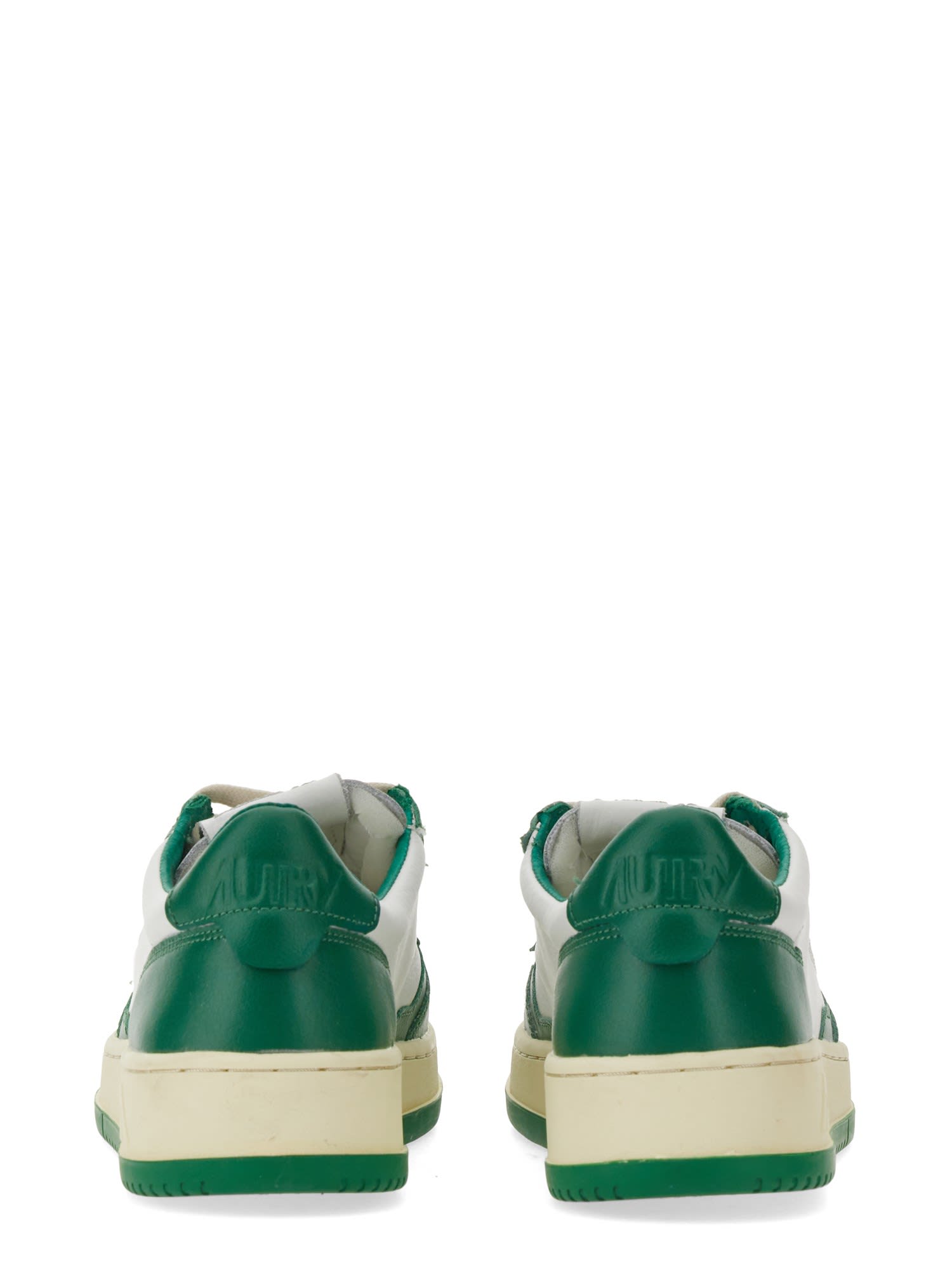 Autry Leather Medalist Low Sneakers In Green