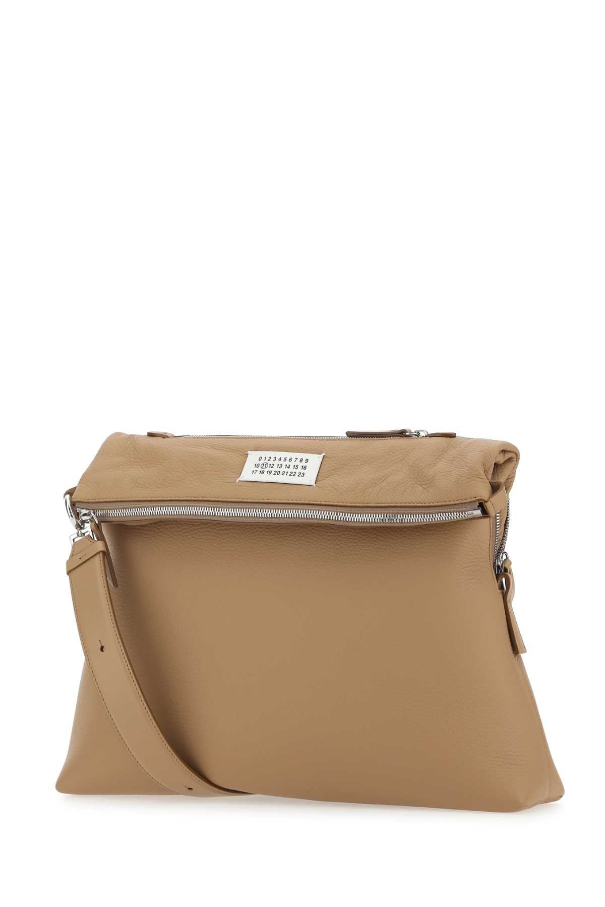 Shop Maison Margiela Camel Leather Crossbody Bag In T2064