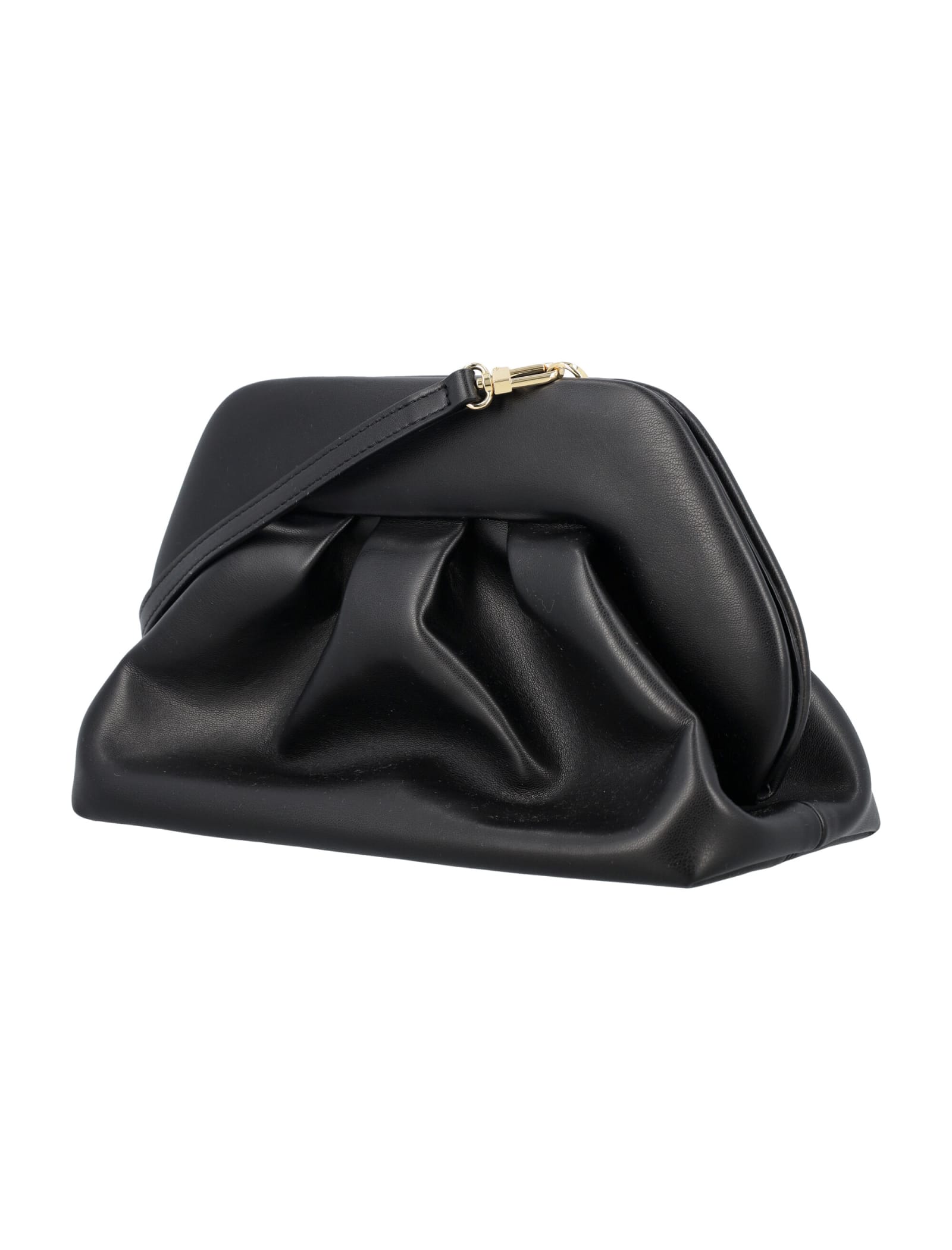 Shop Themoirè Tia Clutch In Black