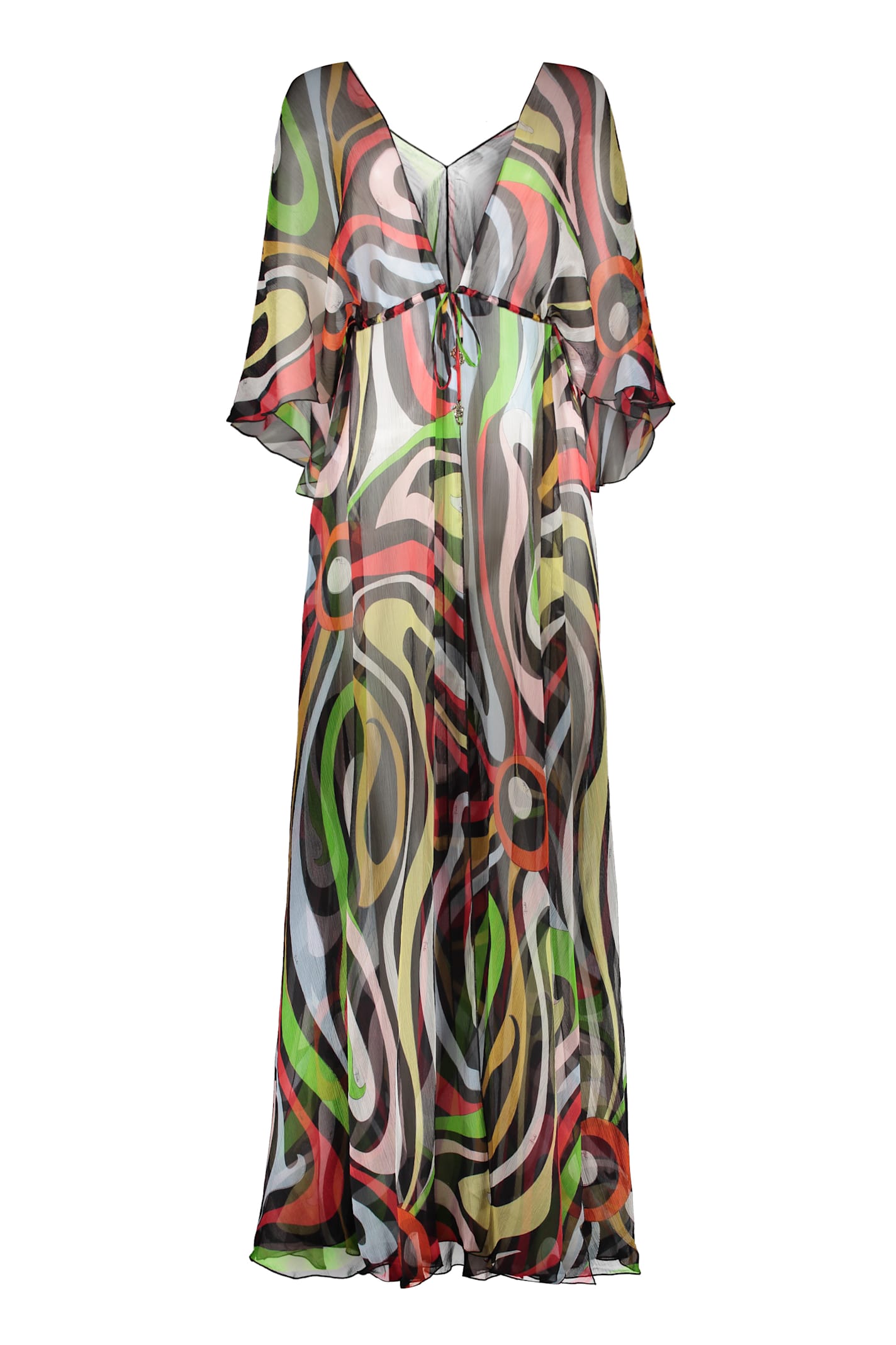 Printed Silk Caftan