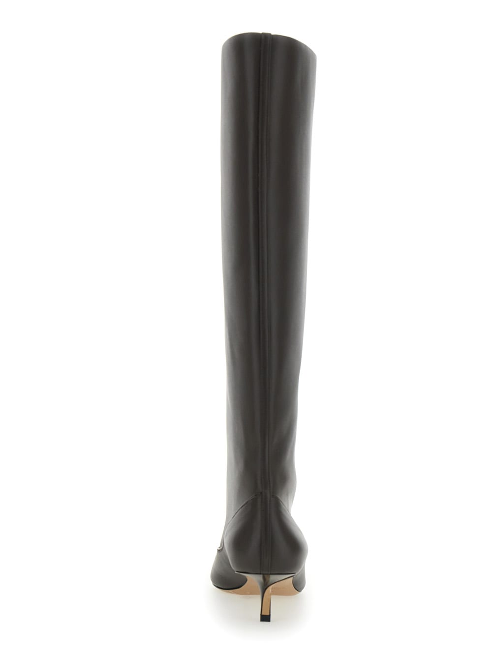 Jacquemus Les Bottes Tourni Brown Boots With Pointed Toe And Low Stiletto Heel In Leather Woman In Brown