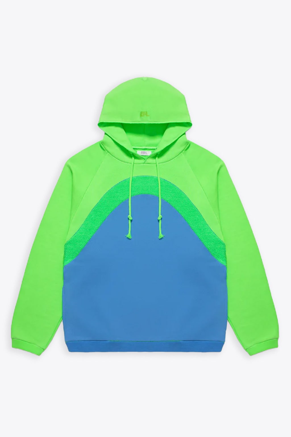 Unisex Raimbow Hoodie Knit Green and blue cotton hoodie - Unisex rainbow hoodie knit