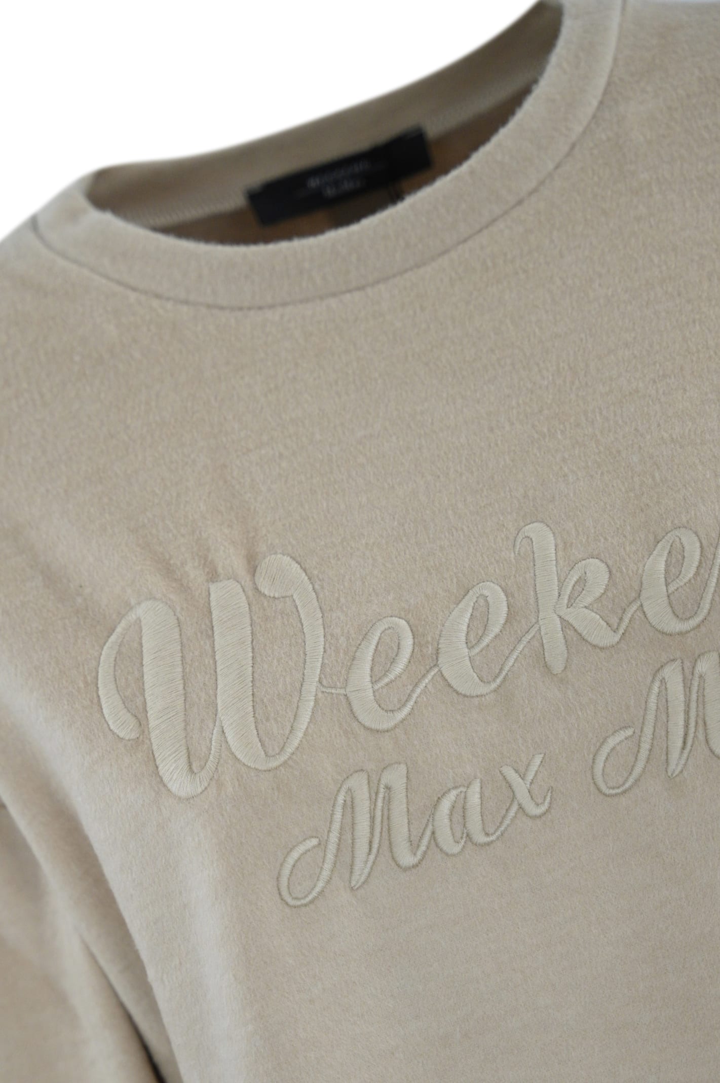 Shop Weekend Max Mara Laghi Drop Cotton Sweatshirt In Cacha