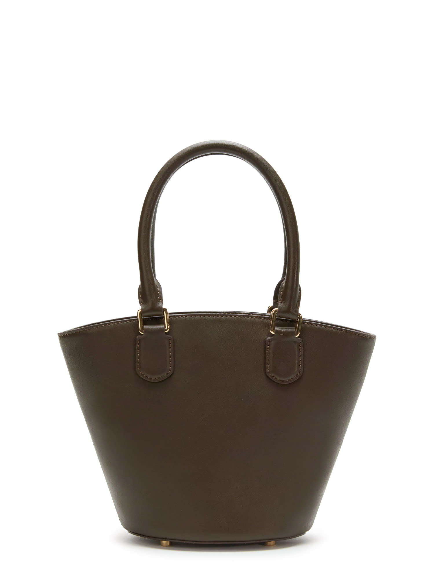 Self-portrait Self Portrait Women Leather Shoulder Bag With Iconic Charm In Brown