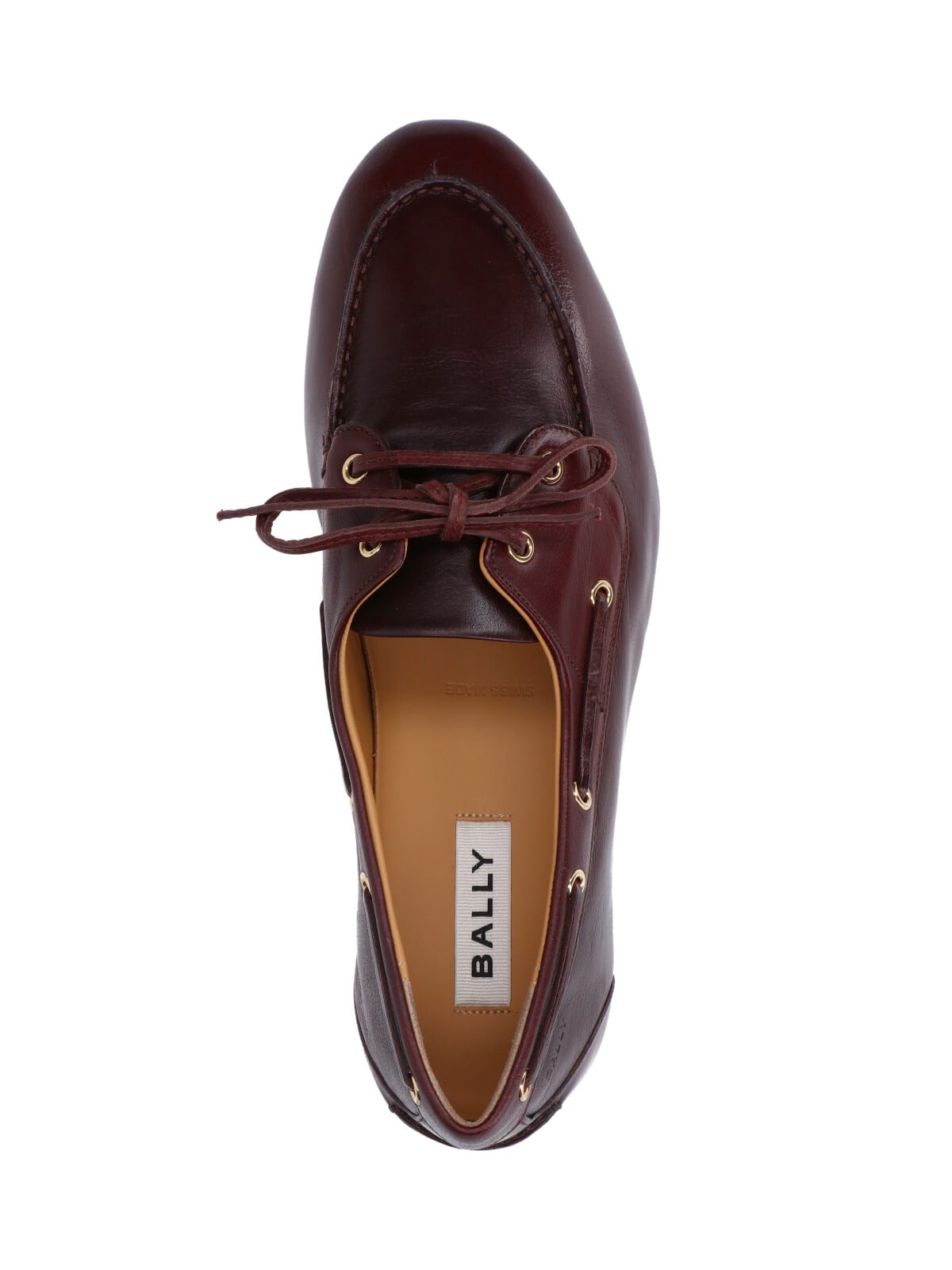 Bally Leather Loafers With Round Toe And Rubber Sole In Brown