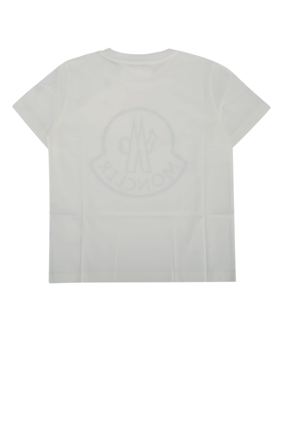 Moncler Kids Ss T-shirt In White