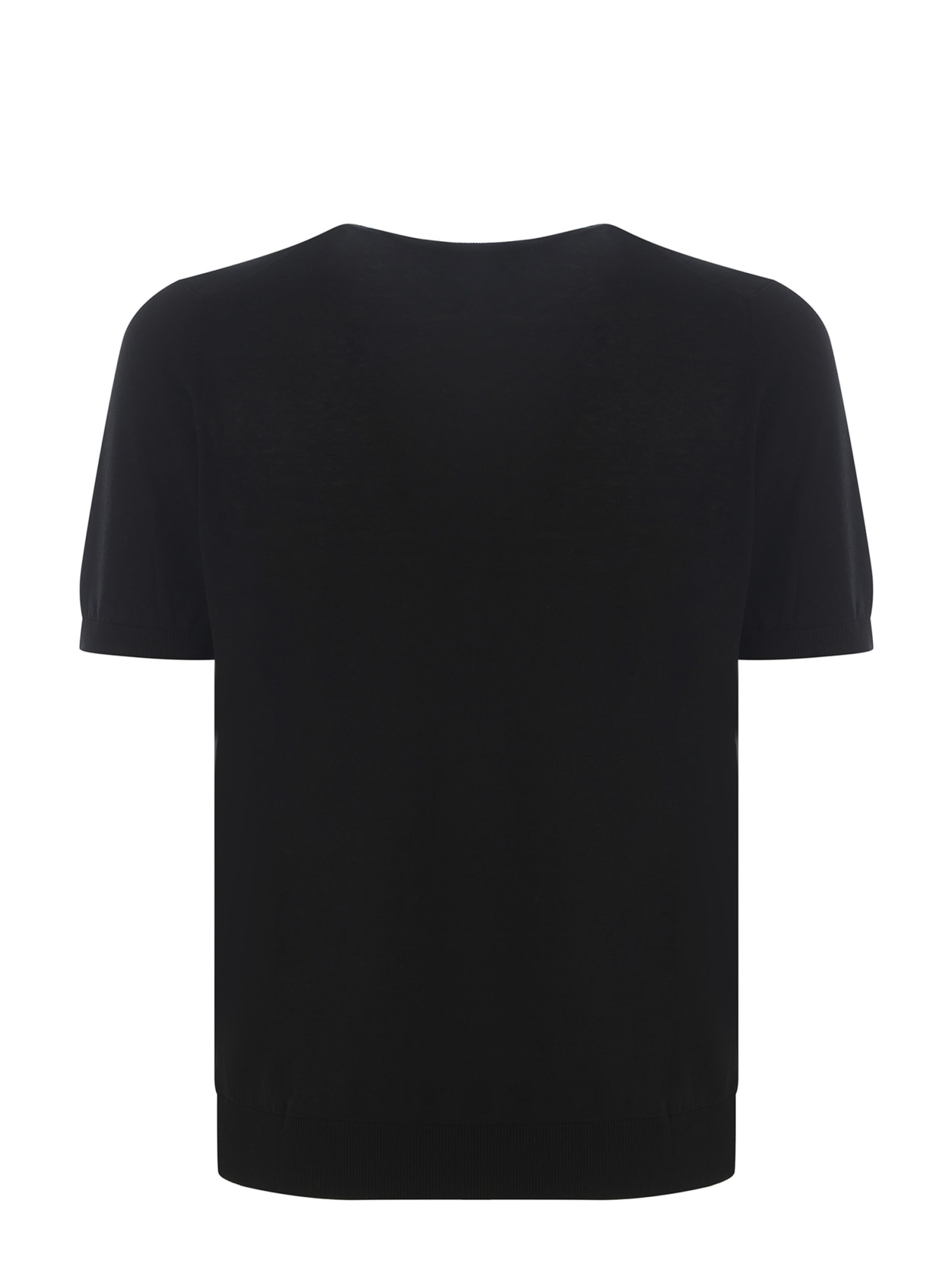 Shop Tagliatore T-shirt  Made Of Silk In Black
