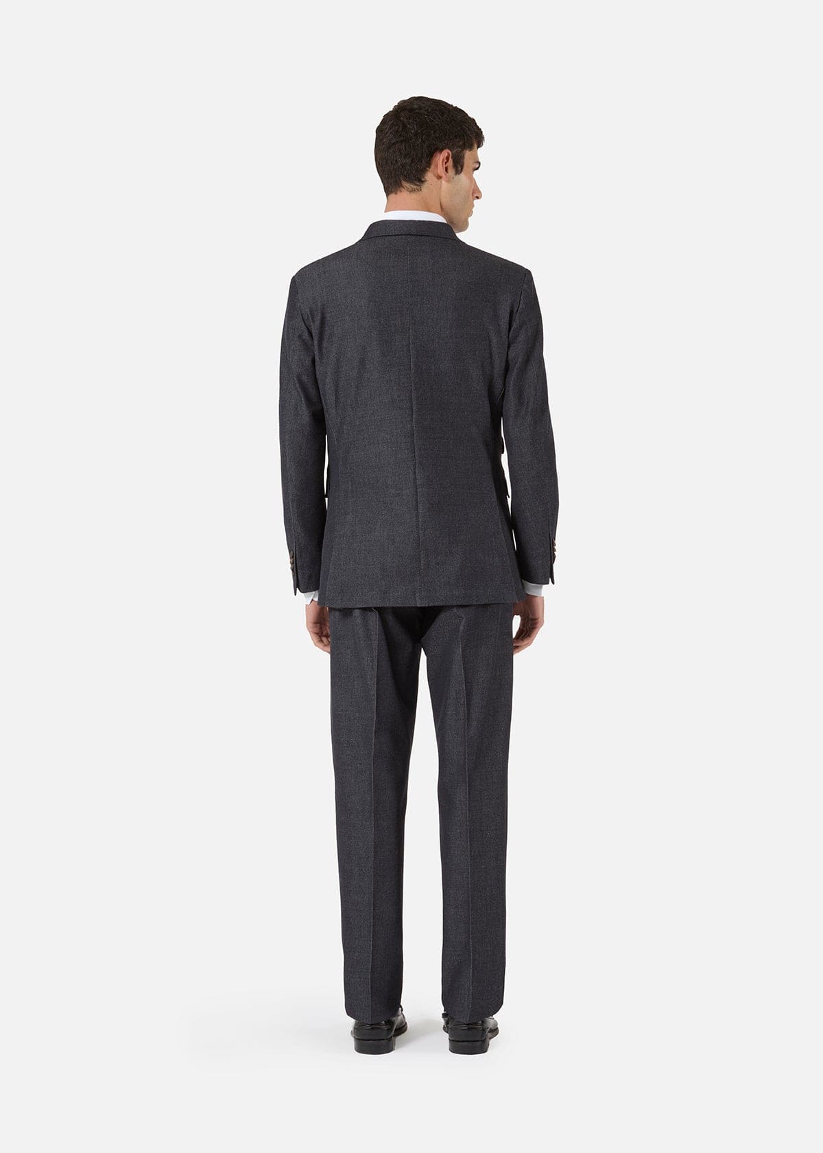 Doppiaa Aareseant Double Breasted Denim Suit In Gray