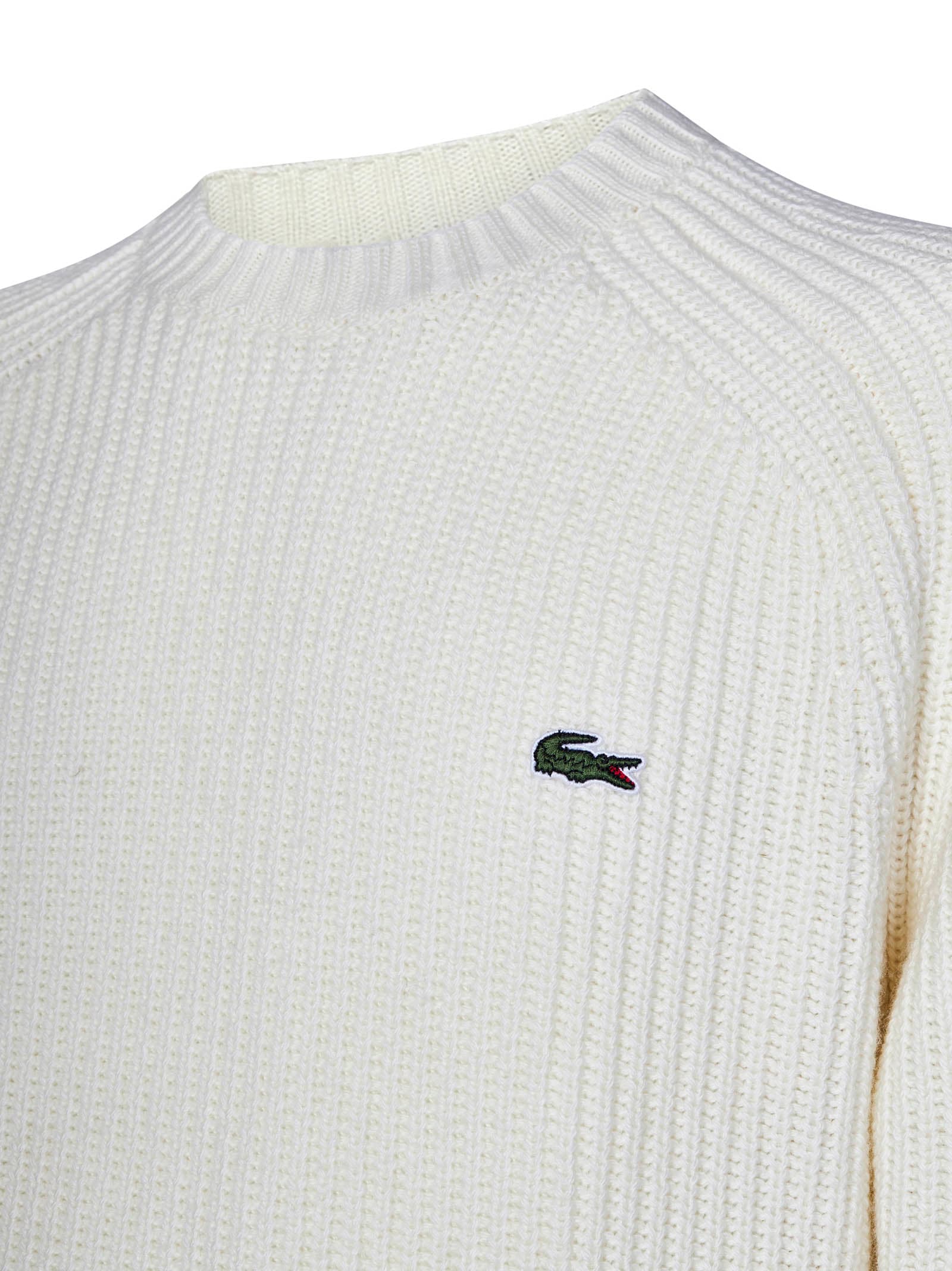 Shop Lacoste Sweater In White