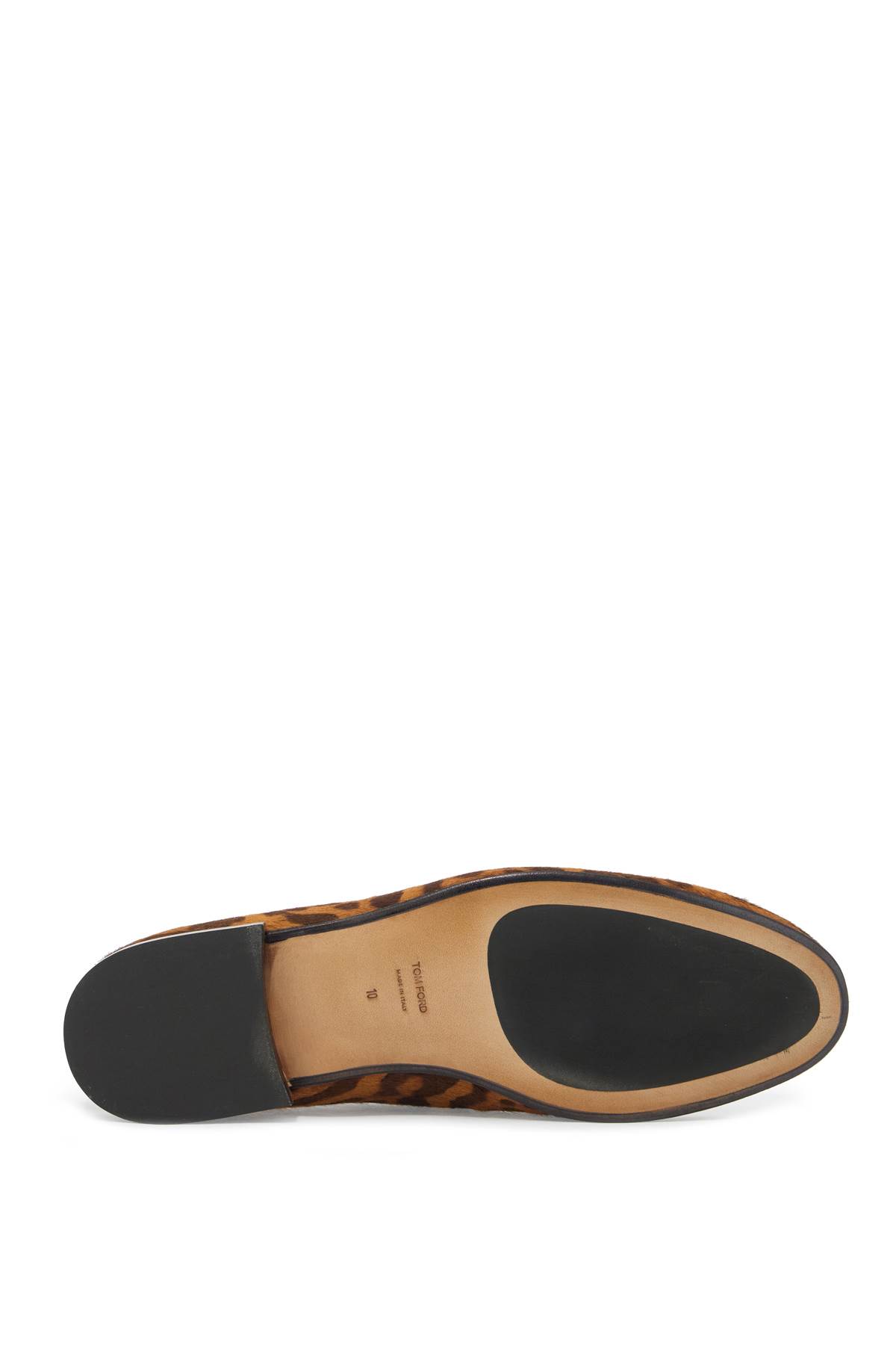 Shop Tom Ford Calfskin Mocc In Tobacco Brown/chocolate (brown)