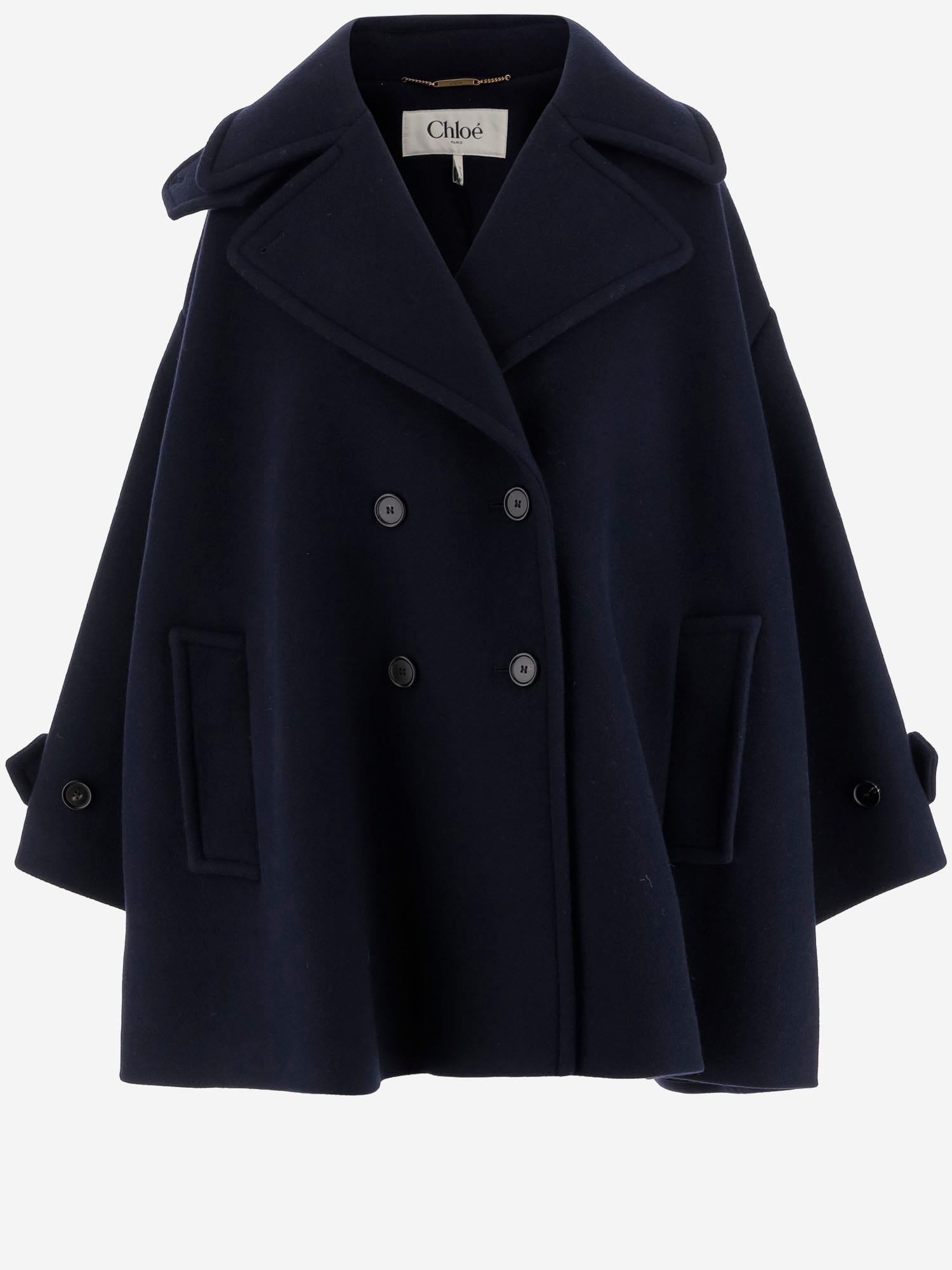 Chloé Oversize Double-breasted Wool Coat