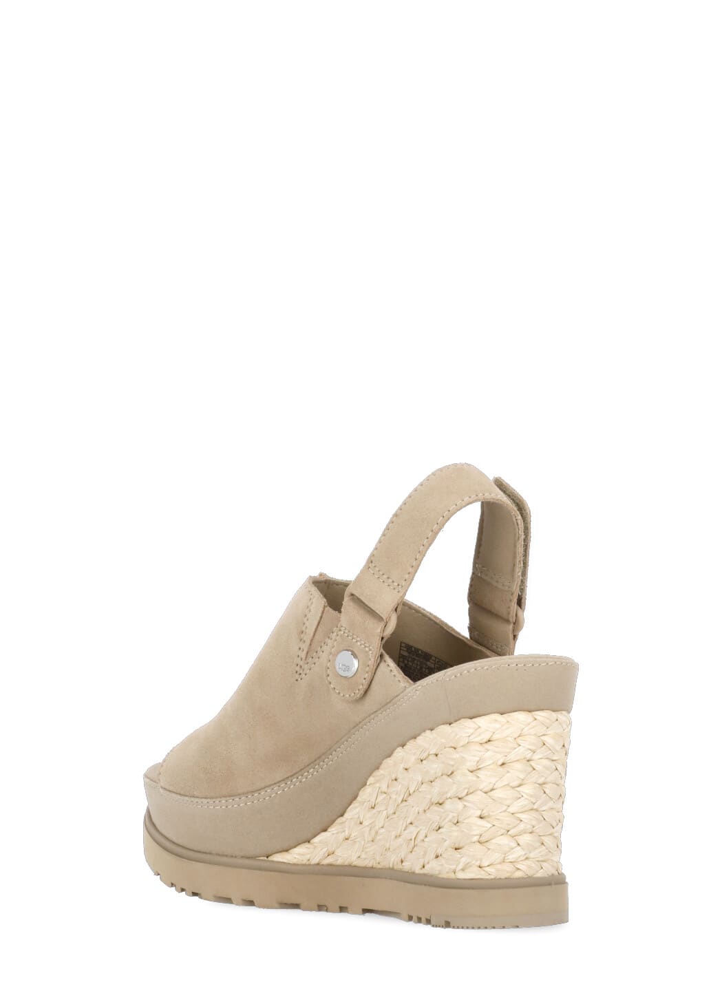 Shop Ugg Abbot Adjustable Slide Sandals In Beige