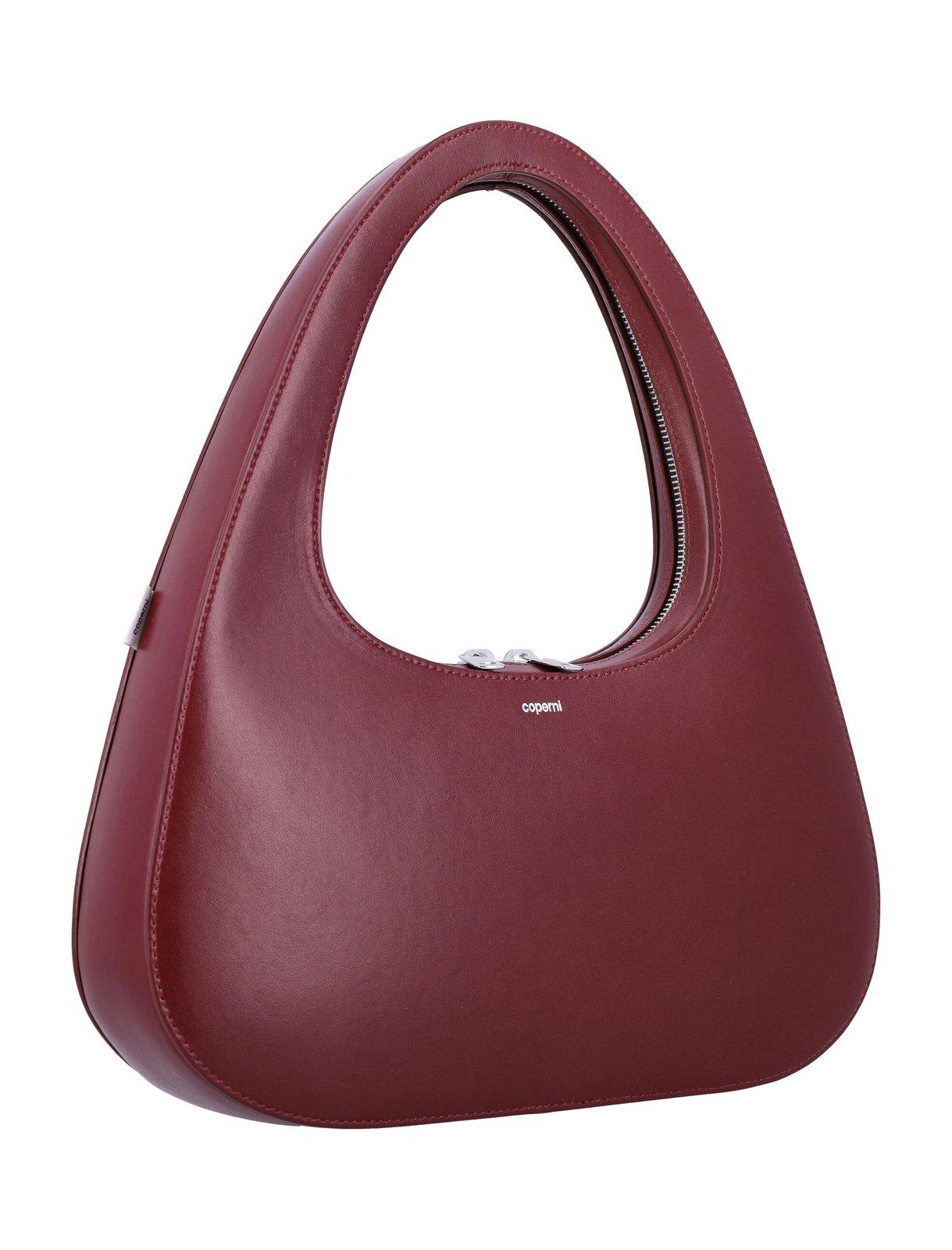 Shop Coperni Large Baguette Swipe Bag In Red