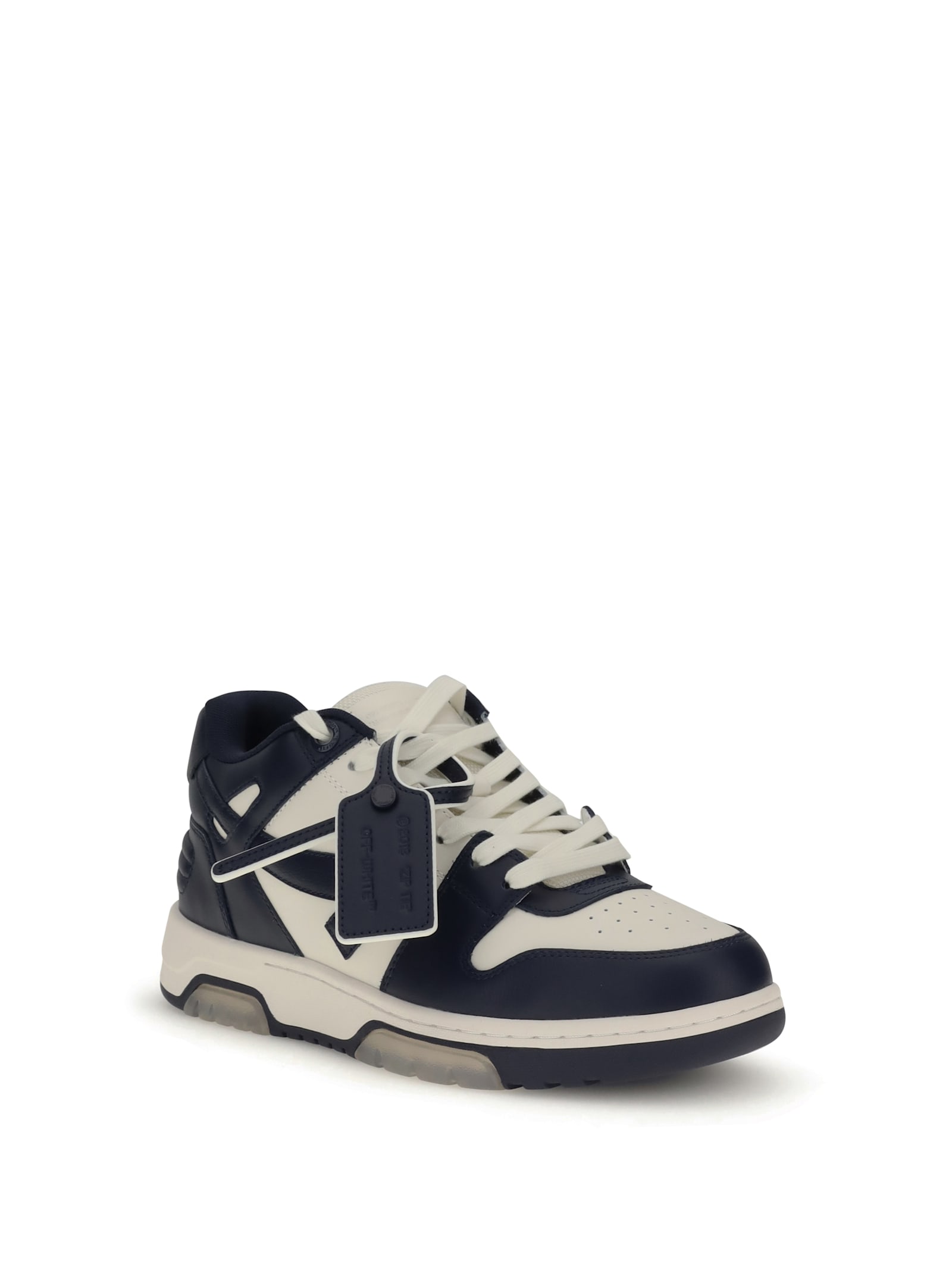 Off-white Blue And White Out Of Office Sneakers In Blue