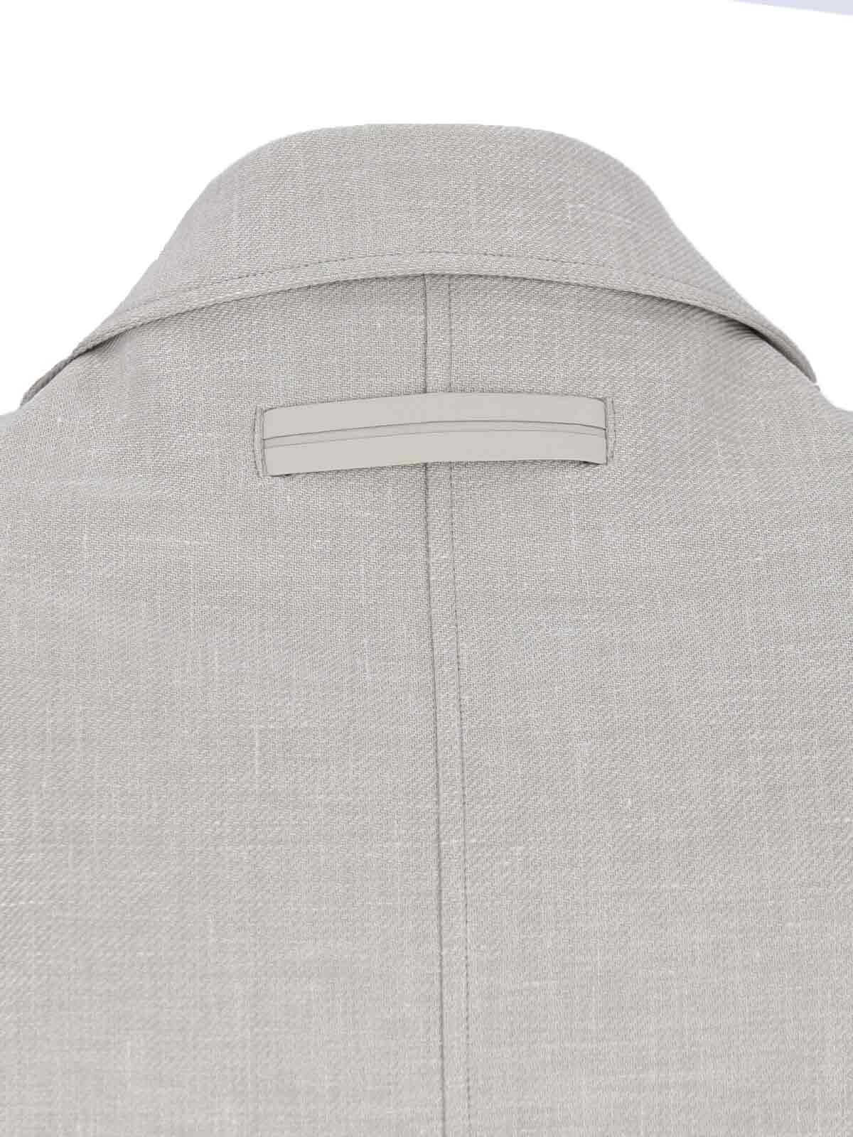 Shop Zegna Alba Shirt Jacket In Gray