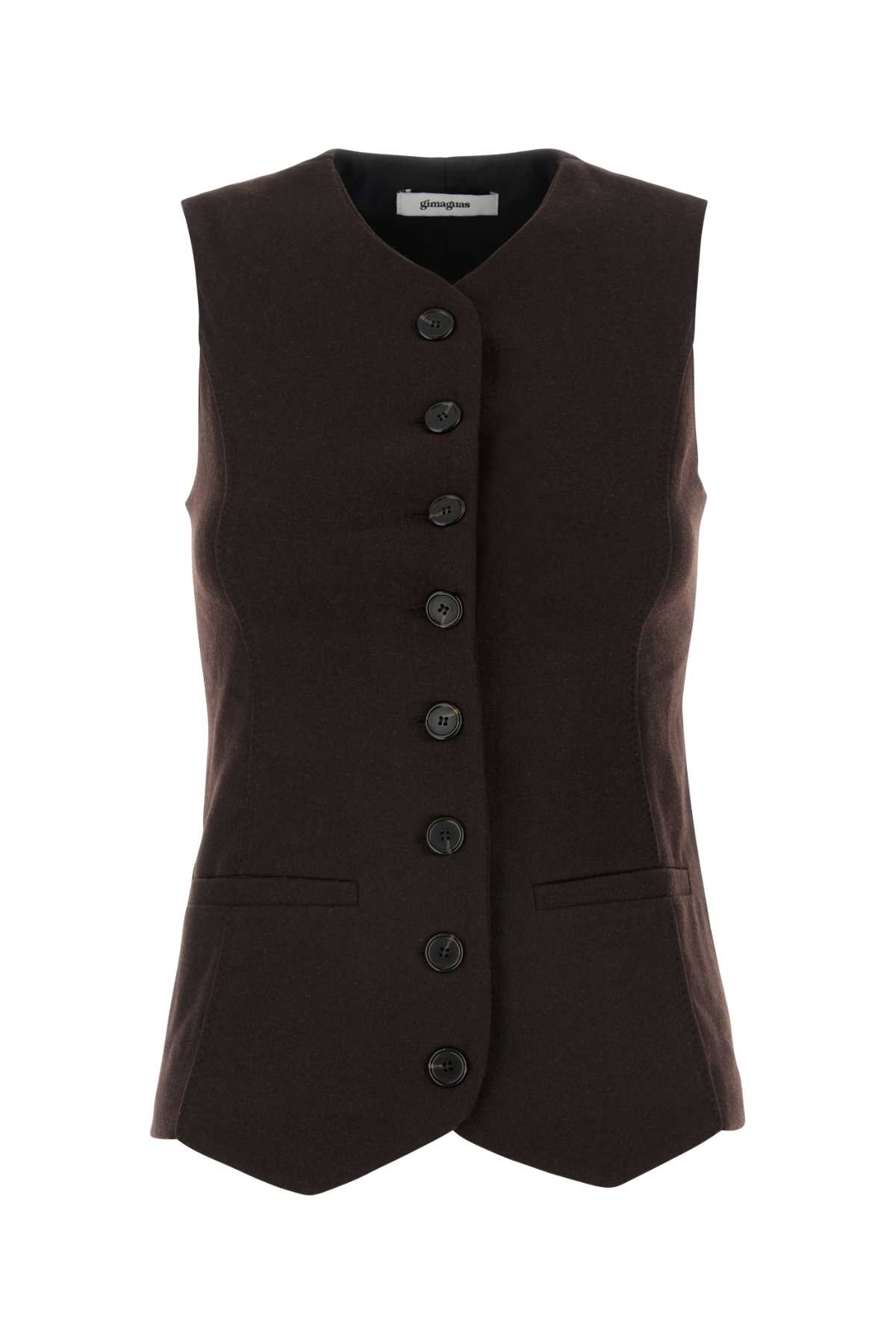 Chocolate Flannel Brooke Vest