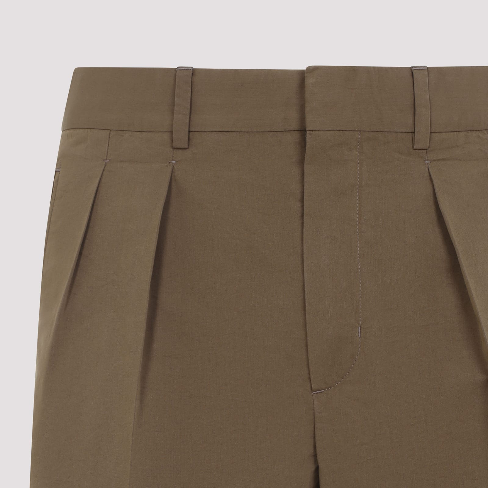 Tom Ford Tailored Shorts With Back Slit Pockets In Chestnut