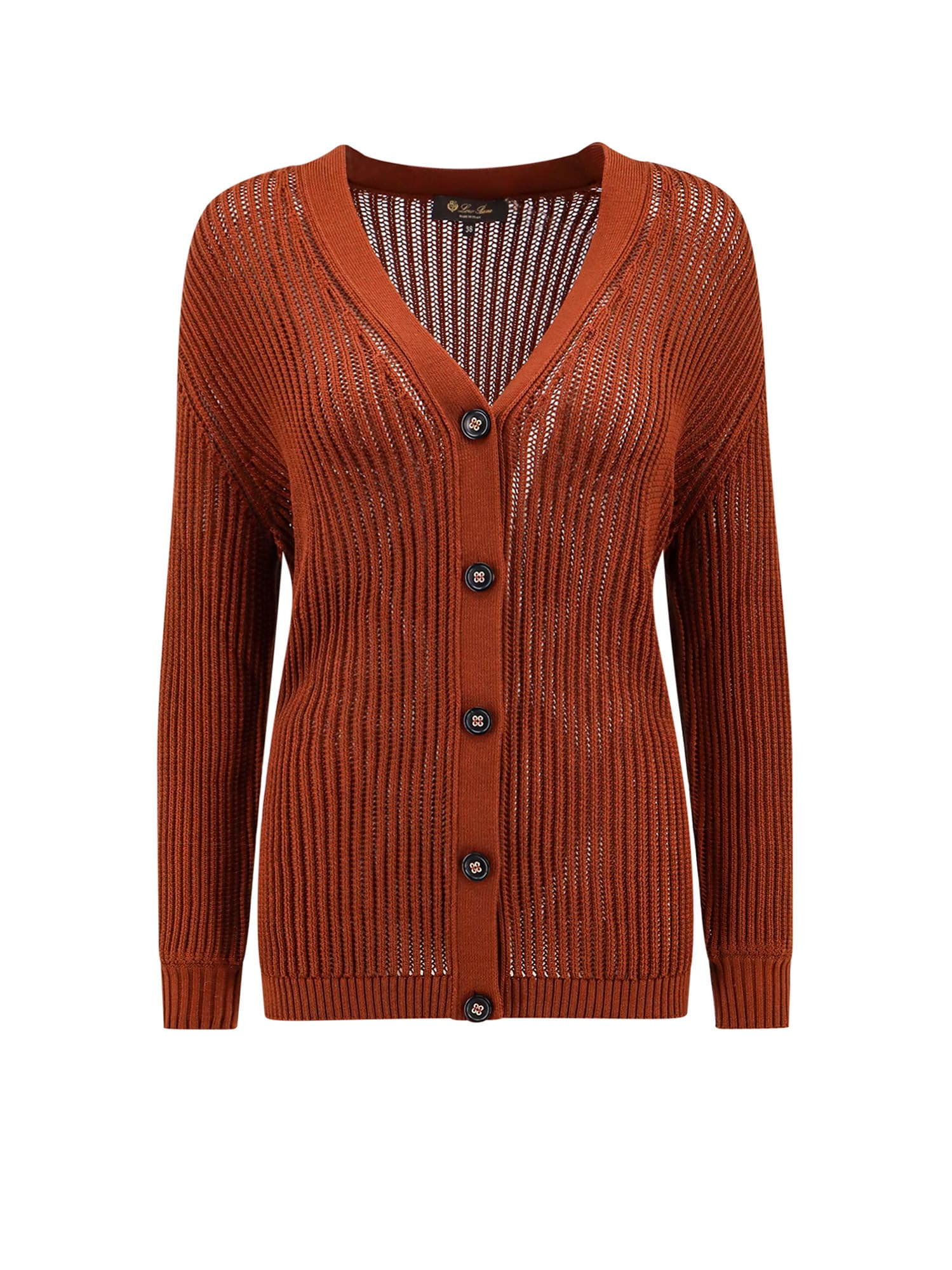 Shop Loro Piana Cardigan In Brown