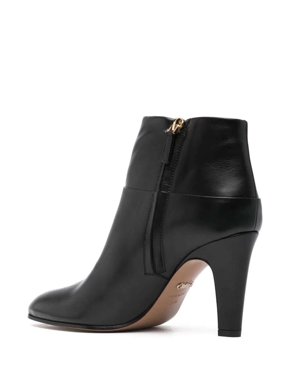 Shop Chloé Tronchetto Eve Tacco 8 In Black