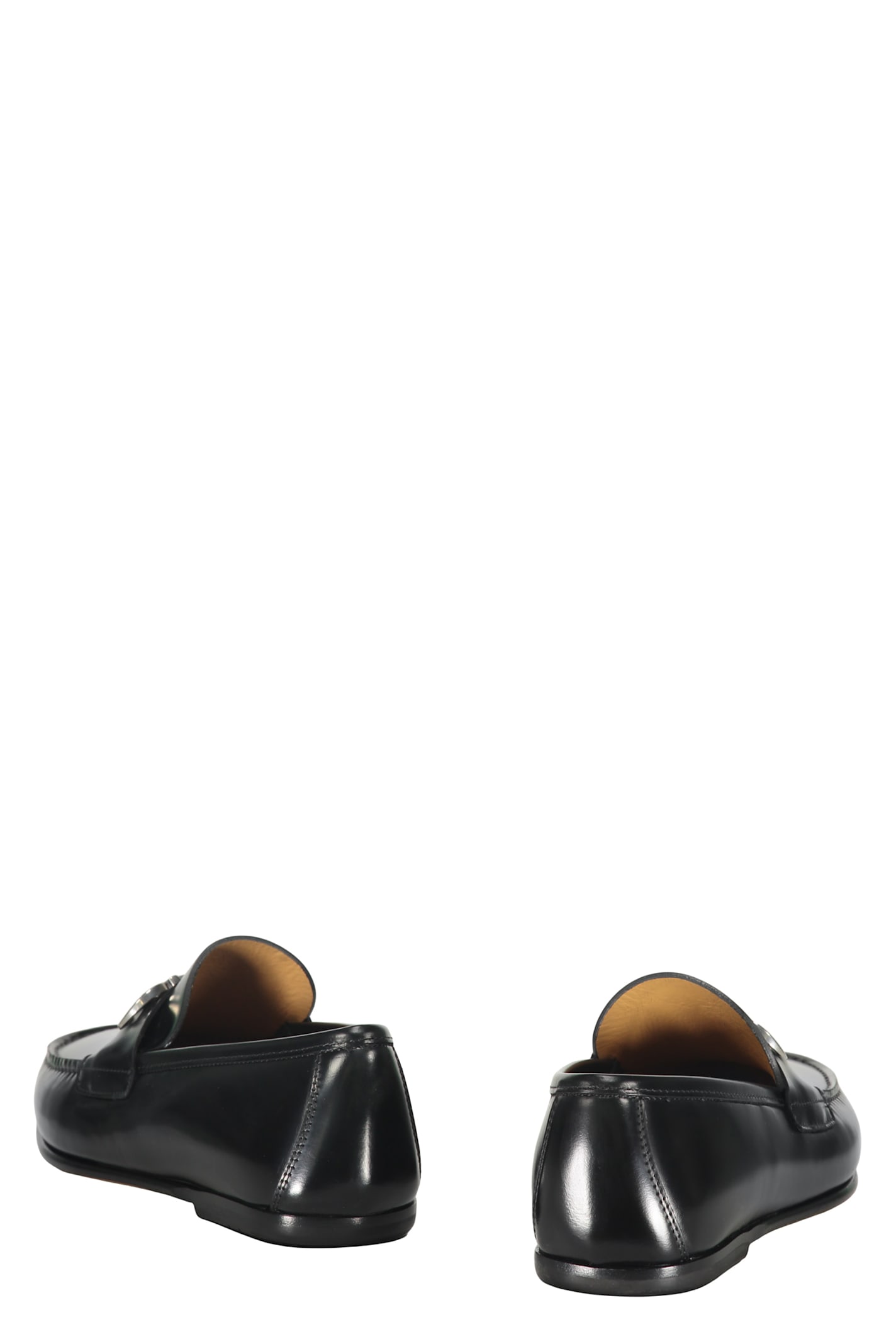 Ferragamo Man Loafers Black Size 7.5 Calfskin In Black