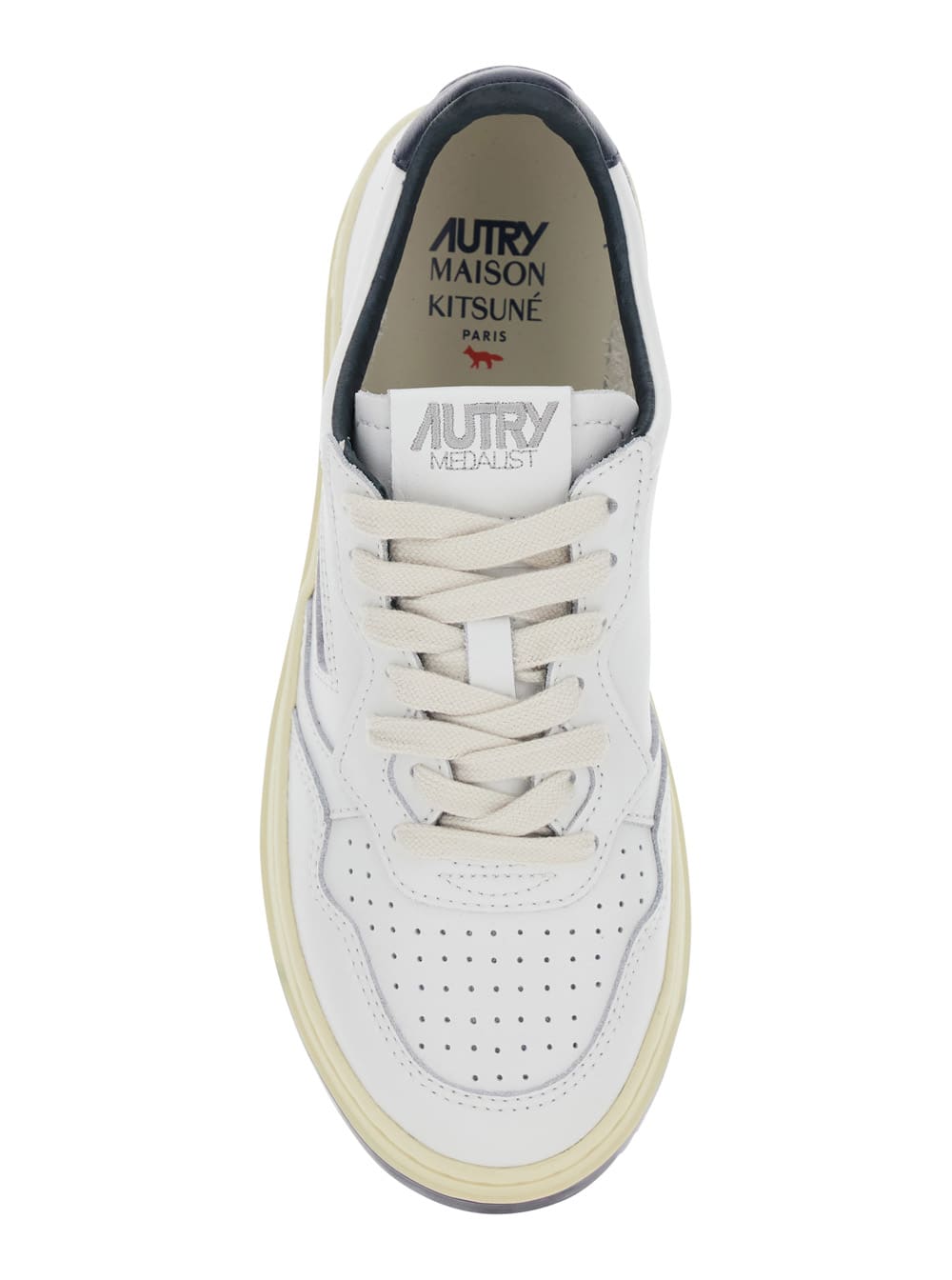 Autry Medalist Low Wom Kitsune In White