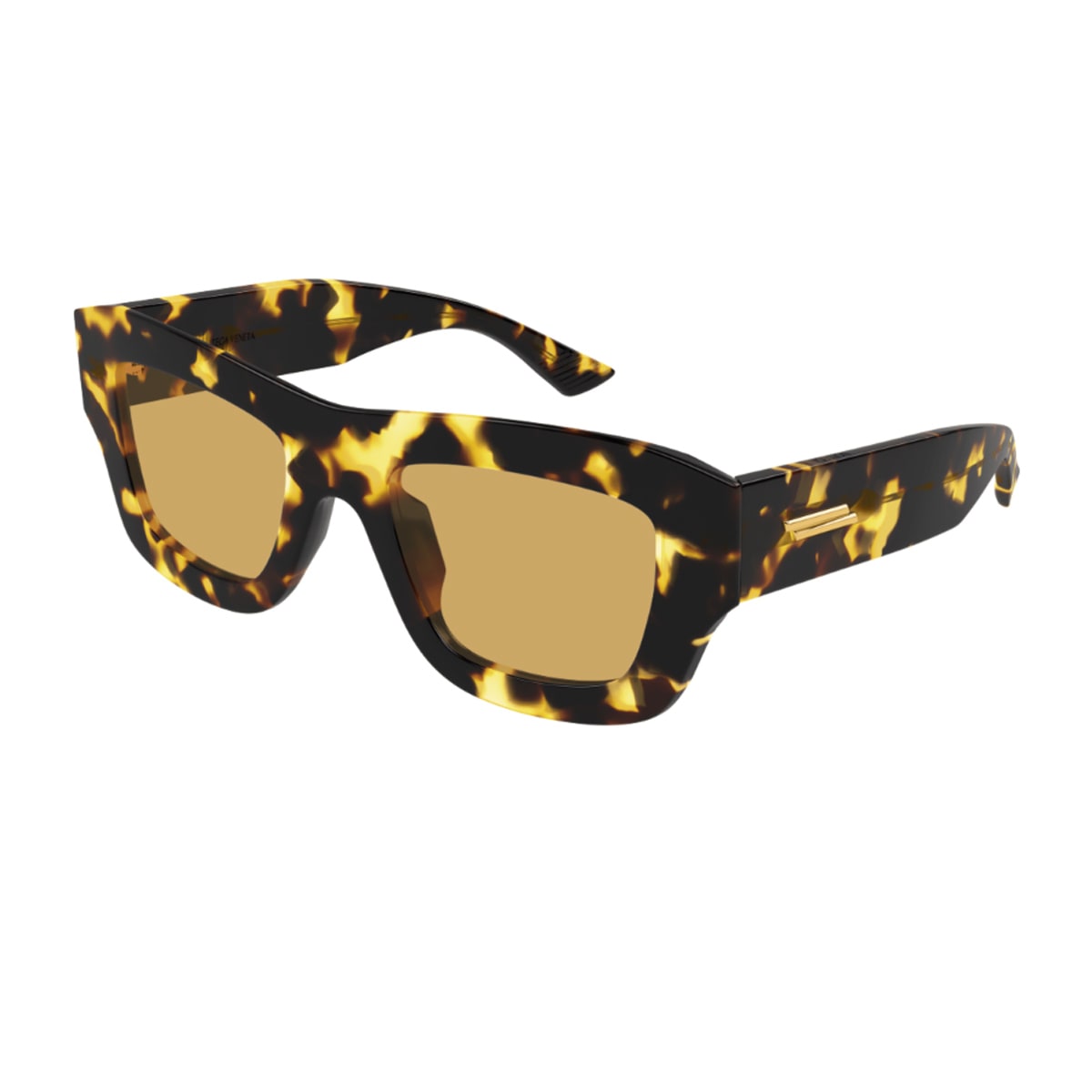 Bottega Veneta Bv1357s Linea Ribbon 003 Havana Brown Sunglasses In Multi