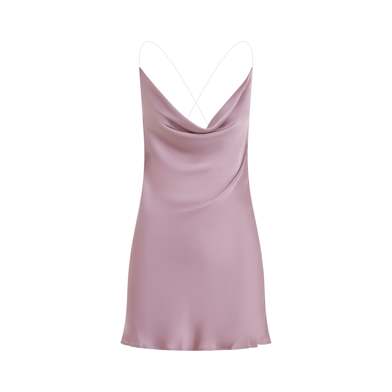 Shop Y/project Evergreen Invisible Strap Slip Dress In Evergreen Mauve