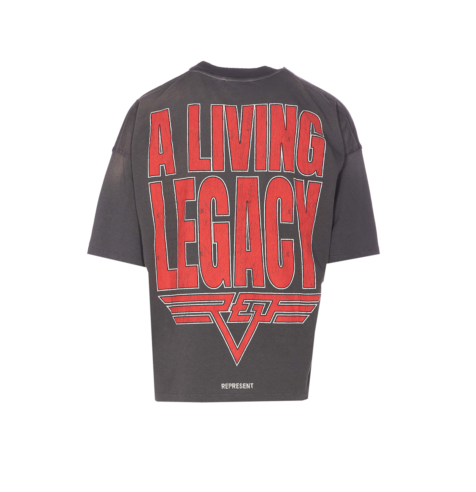 Represent Reversible Living Legacy Tour T-shirt In Grey In Gray